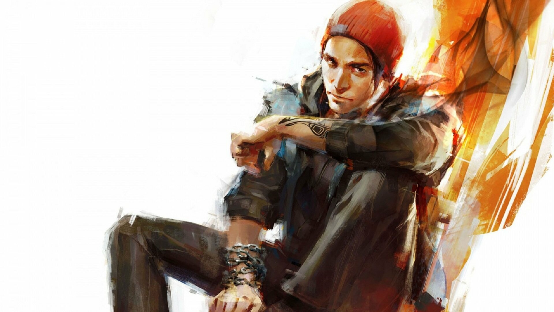 inFAMOUS: Delsin Rowe, a 24-year-old graffiti artist and local delinquent of the Akomish reservation. 1920x1080 Full HD Background.