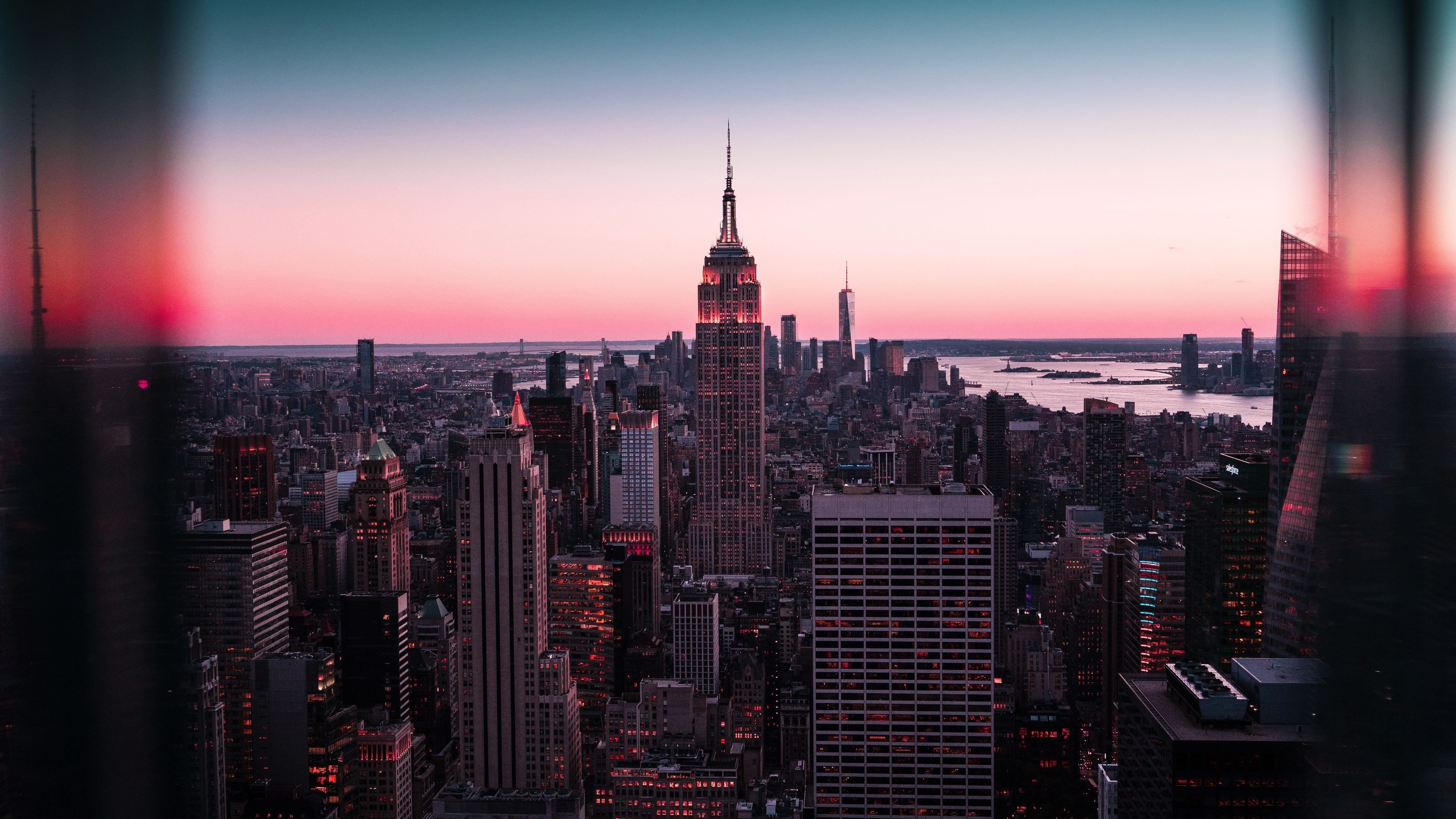 Empire State Building, Travel landmark, Top free backgrounds, Architectural wonder, 3840x2160 4K Desktop