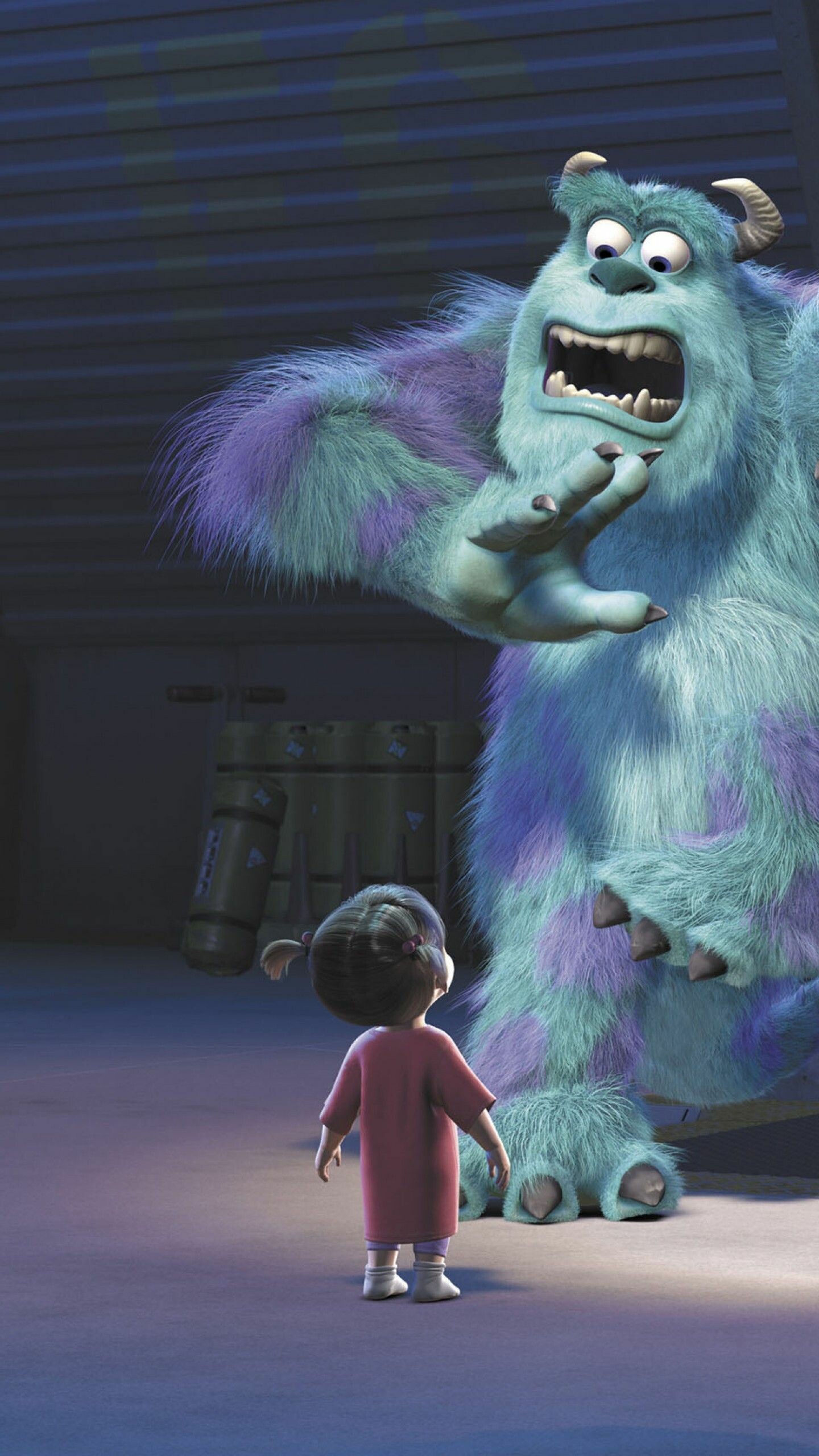 Monsters, Inc.: Children’s screams can be stored and converted into energy for the city of Monstropolis. 1440x2560 HD Wallpaper.