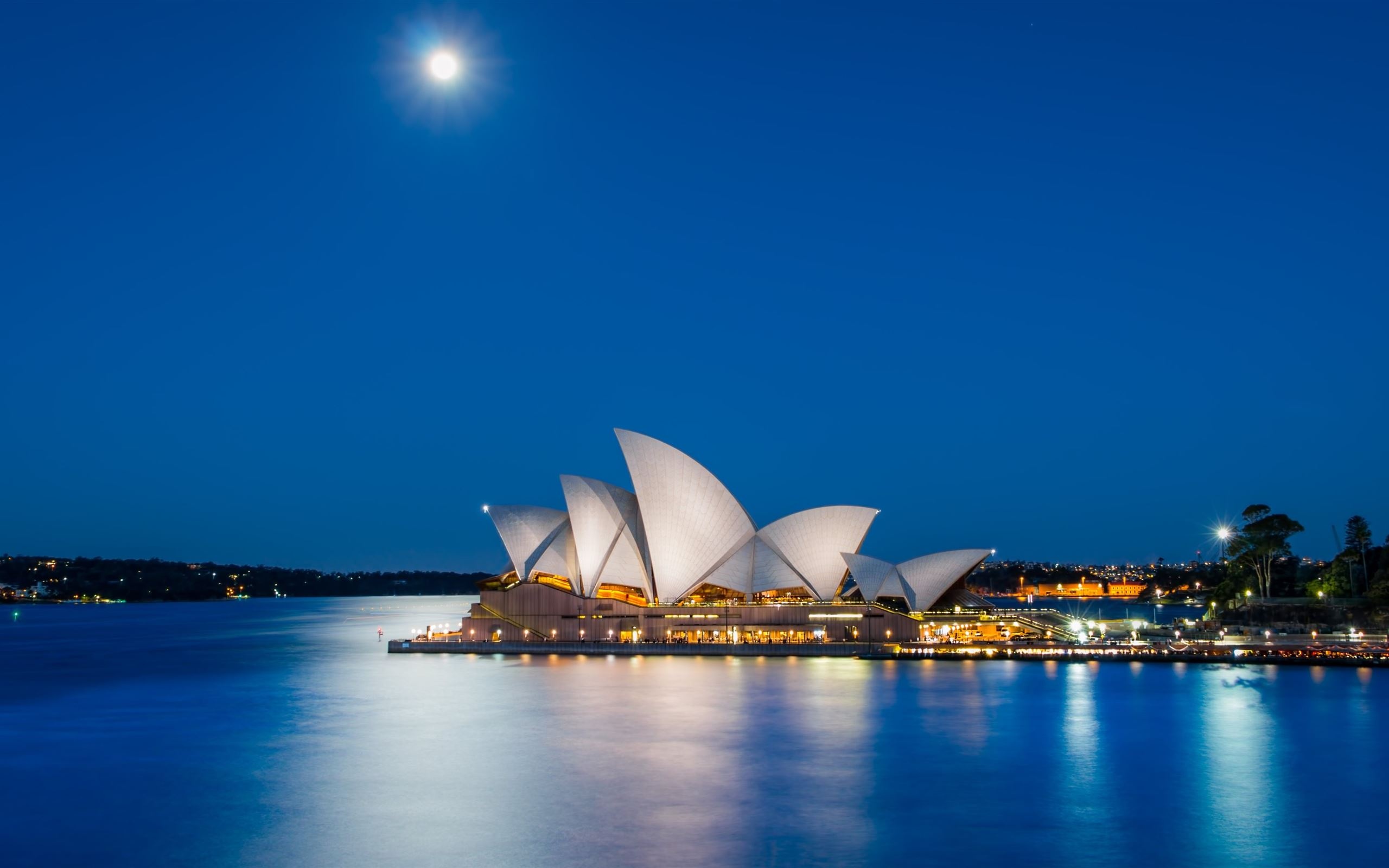 Sydney Opera House, Nighttime beauty, Macbook Air wallpaper, Mesmerizing skyline, 2560x1600 HD Desktop