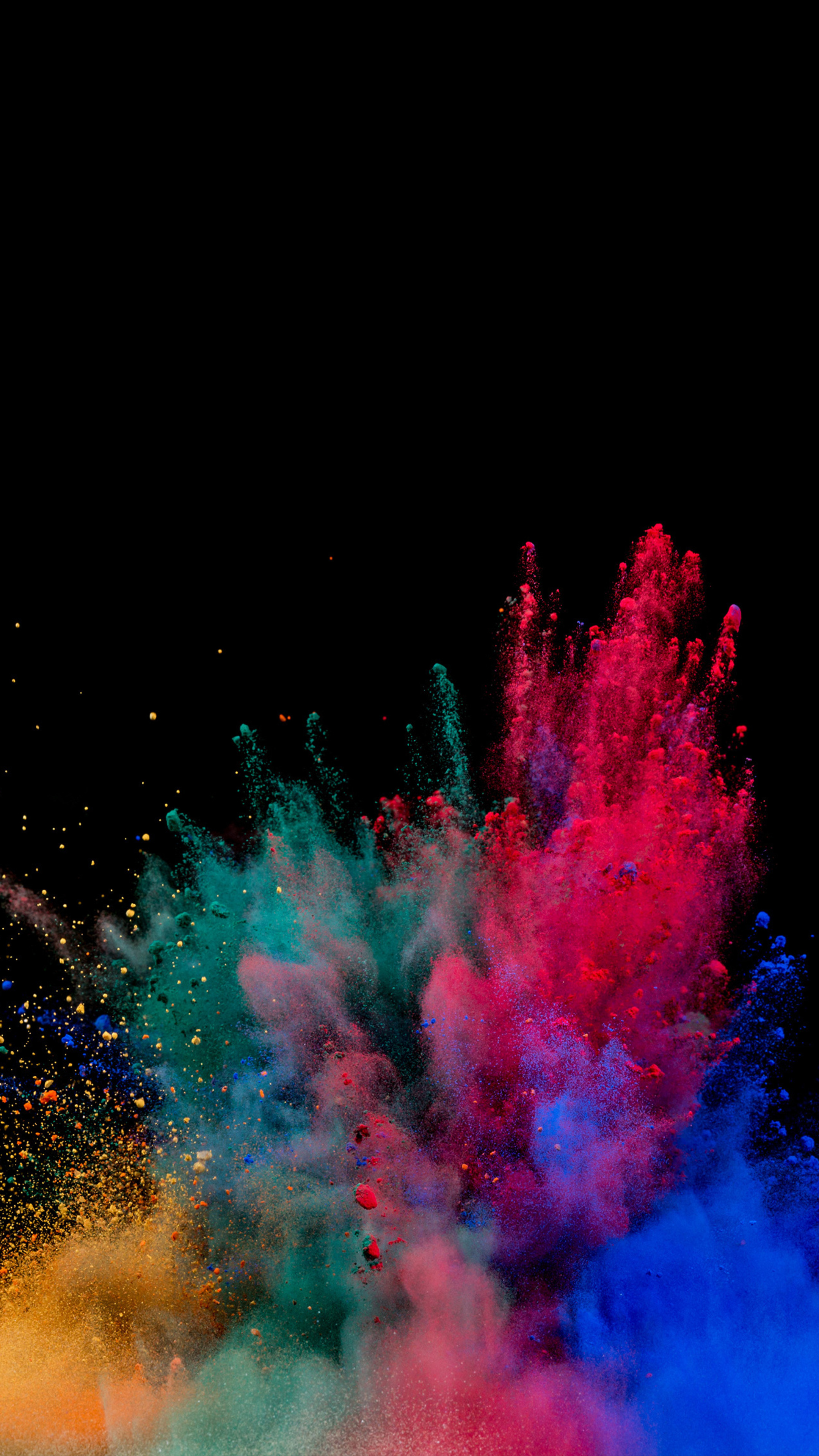 Colorful powder explosion, Xperia x premium, 4k wallpapers, 2160x3840 4K Handy