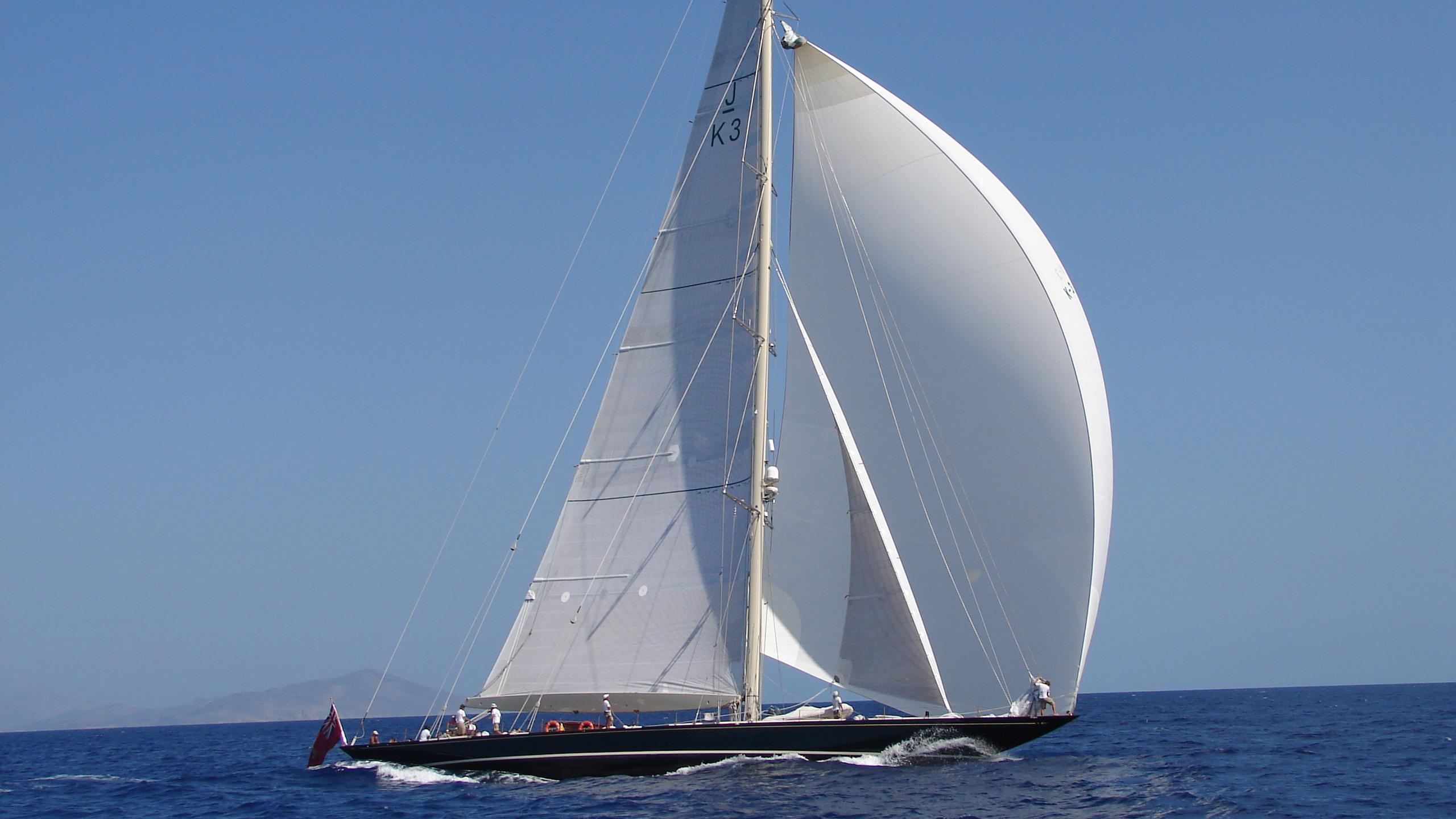 Sail Boat: Orion, A 44.99 m sail yacht, Built in the United Kingdom by Camper and Nicholsons. 2560x1440 HD Wallpaper.