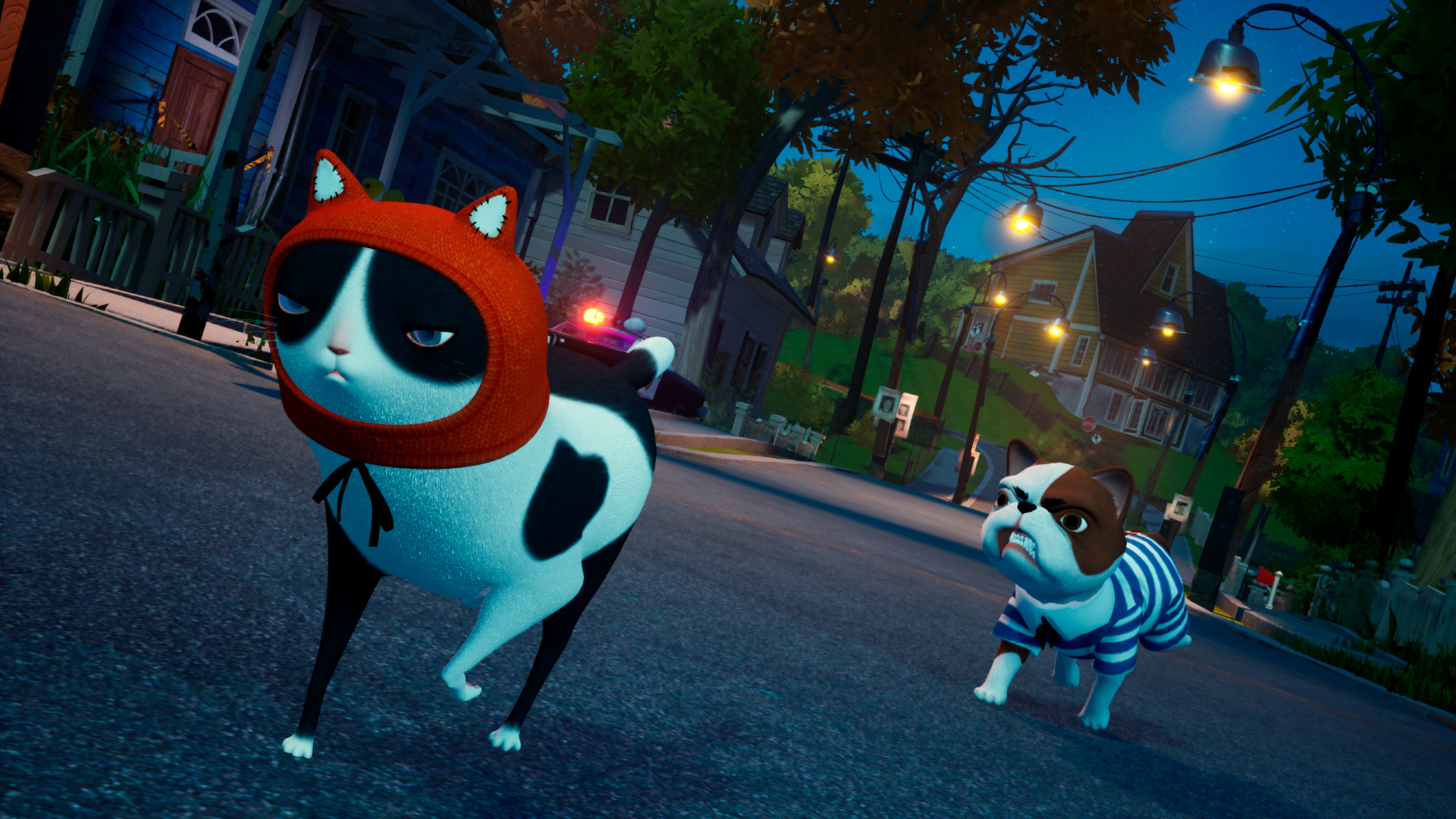 Hello Neighbor 2 (Game): Imbir, A cat with a red woolly hat, Alpha 1. 1920x1080 Full HD Background.