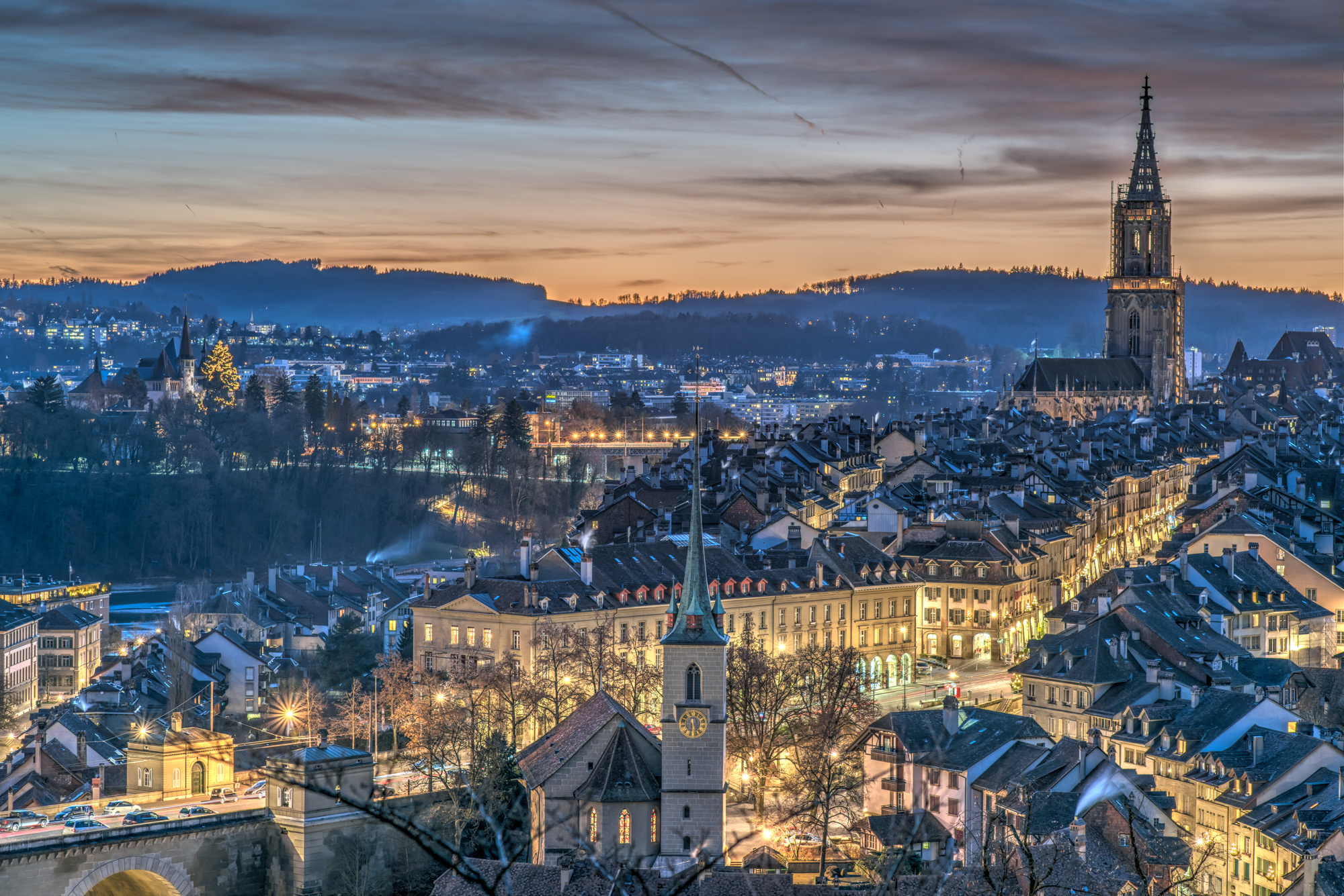 Bern city, Swiss wonder, European charm, Thousand wonders, 2000x1340 HD Desktop