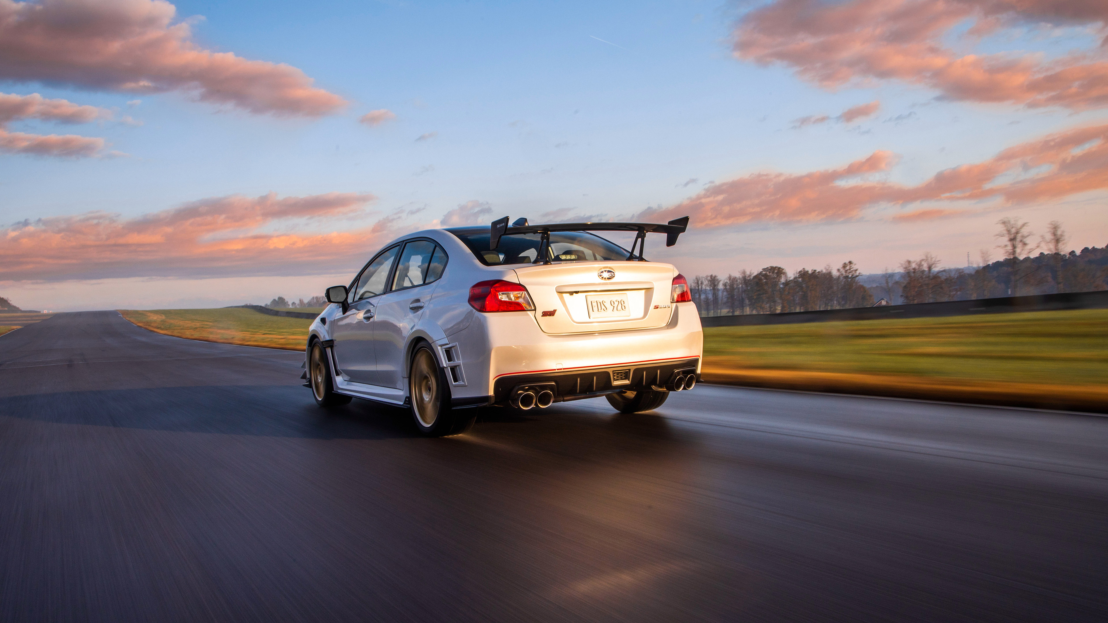 Subaru WRX, Thrilling road presence, Motion blur challenge, High-performance, 3840x2160 4K Desktop