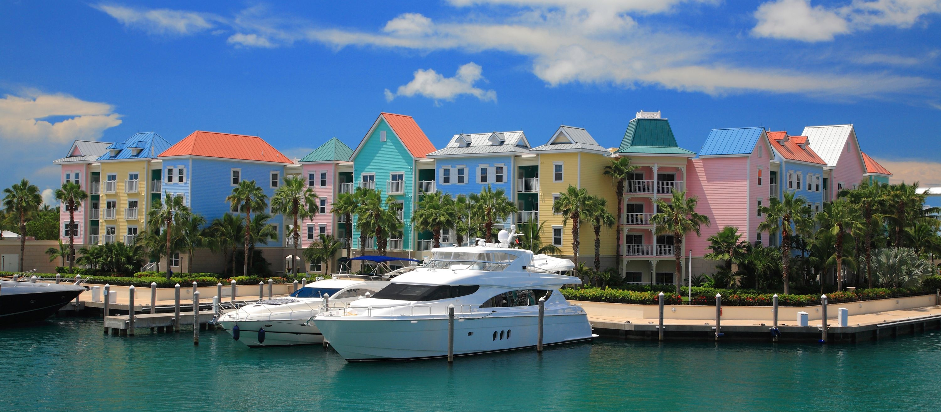 Nassau, Tropical getaway, Crystal-clear waters, Caribbean paradise, 3000x1320 Dual Screen Desktop
