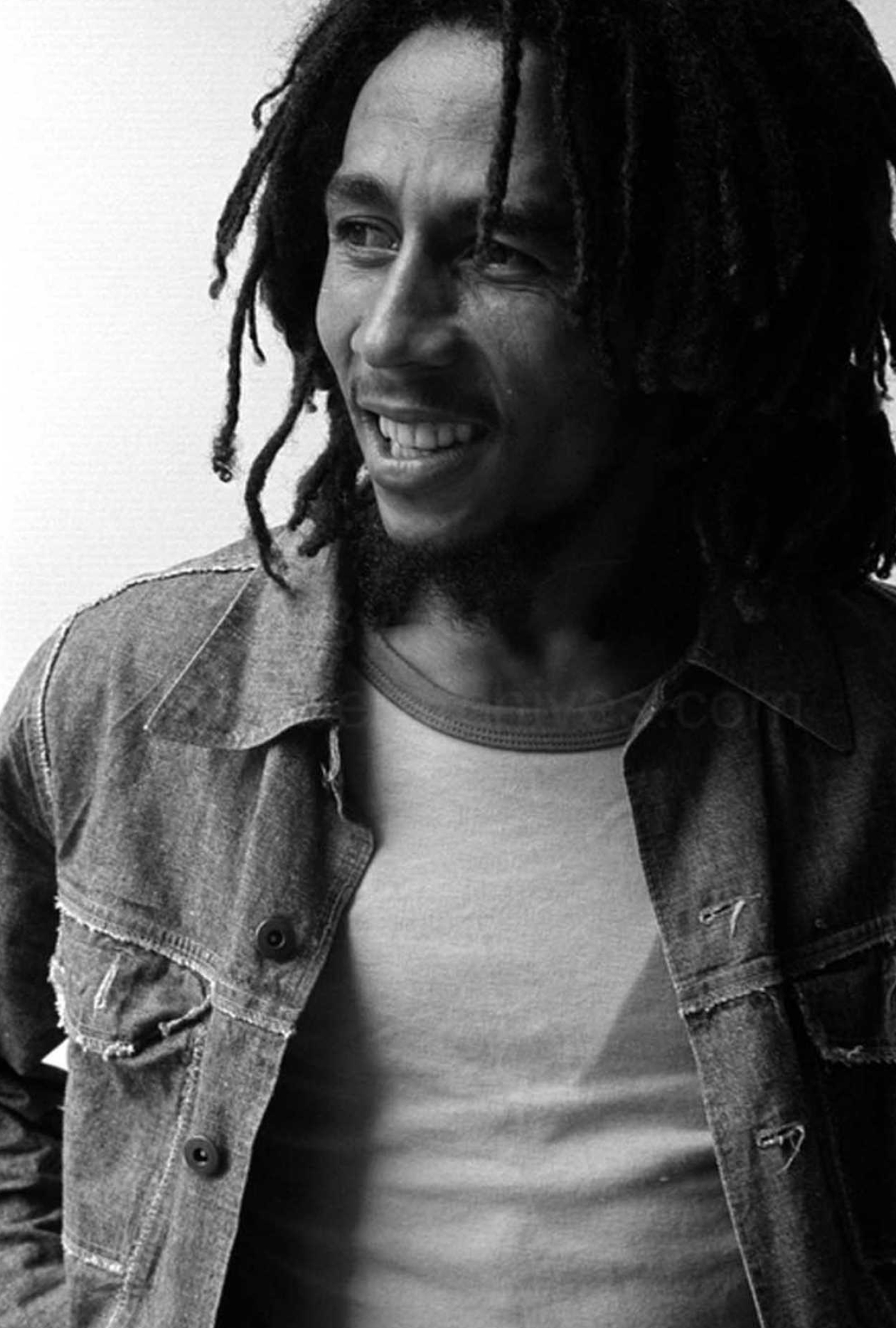 Bob Marley: A Black Jamaican singer and songwriter, 'No Woman No Cry', Monochrome. 1400x2080 HD Wallpaper.