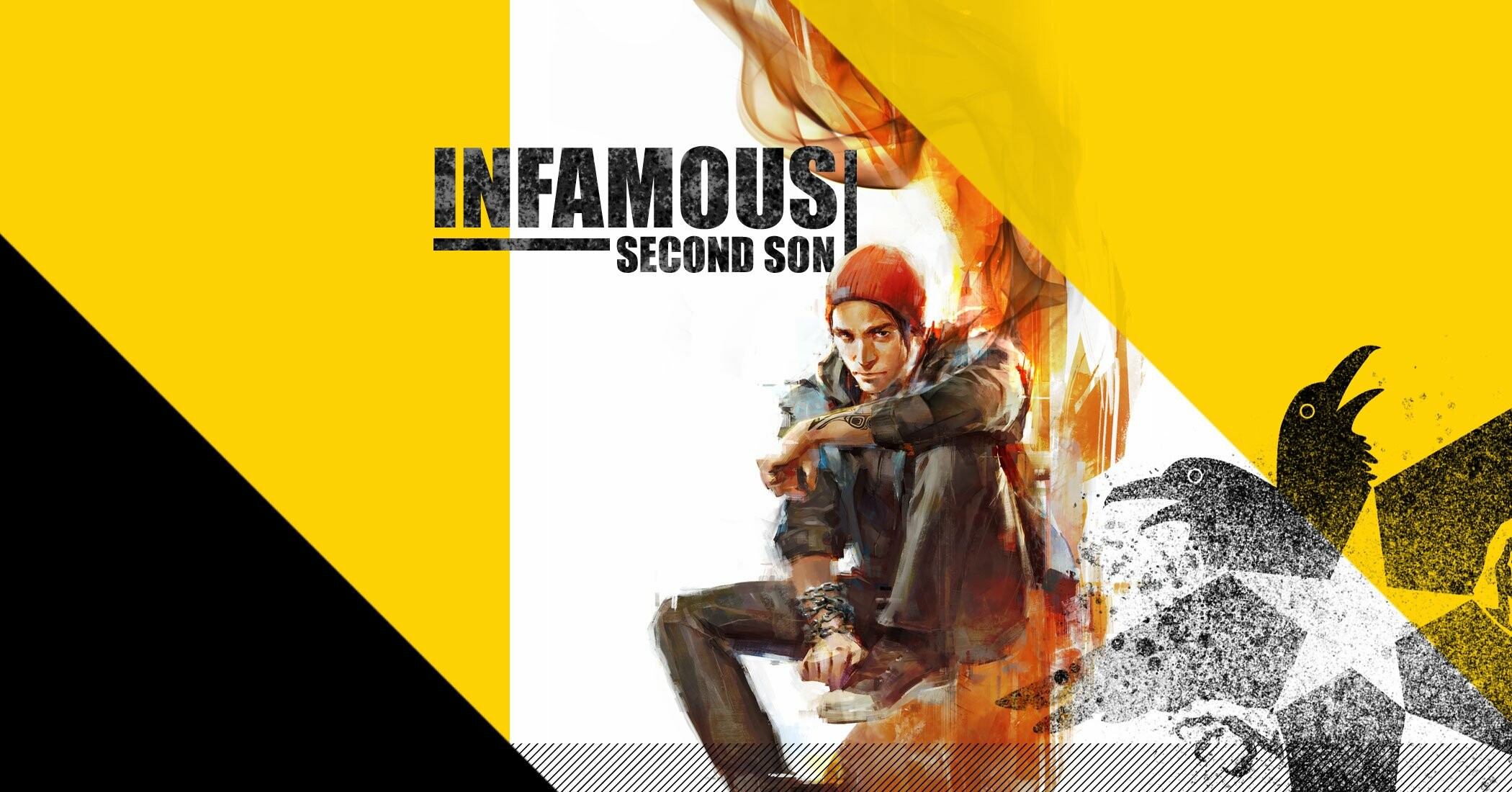inFAMOUS: Action-adventure, Published by Sony Computer Entertainment. 2100x1100 HD Background.