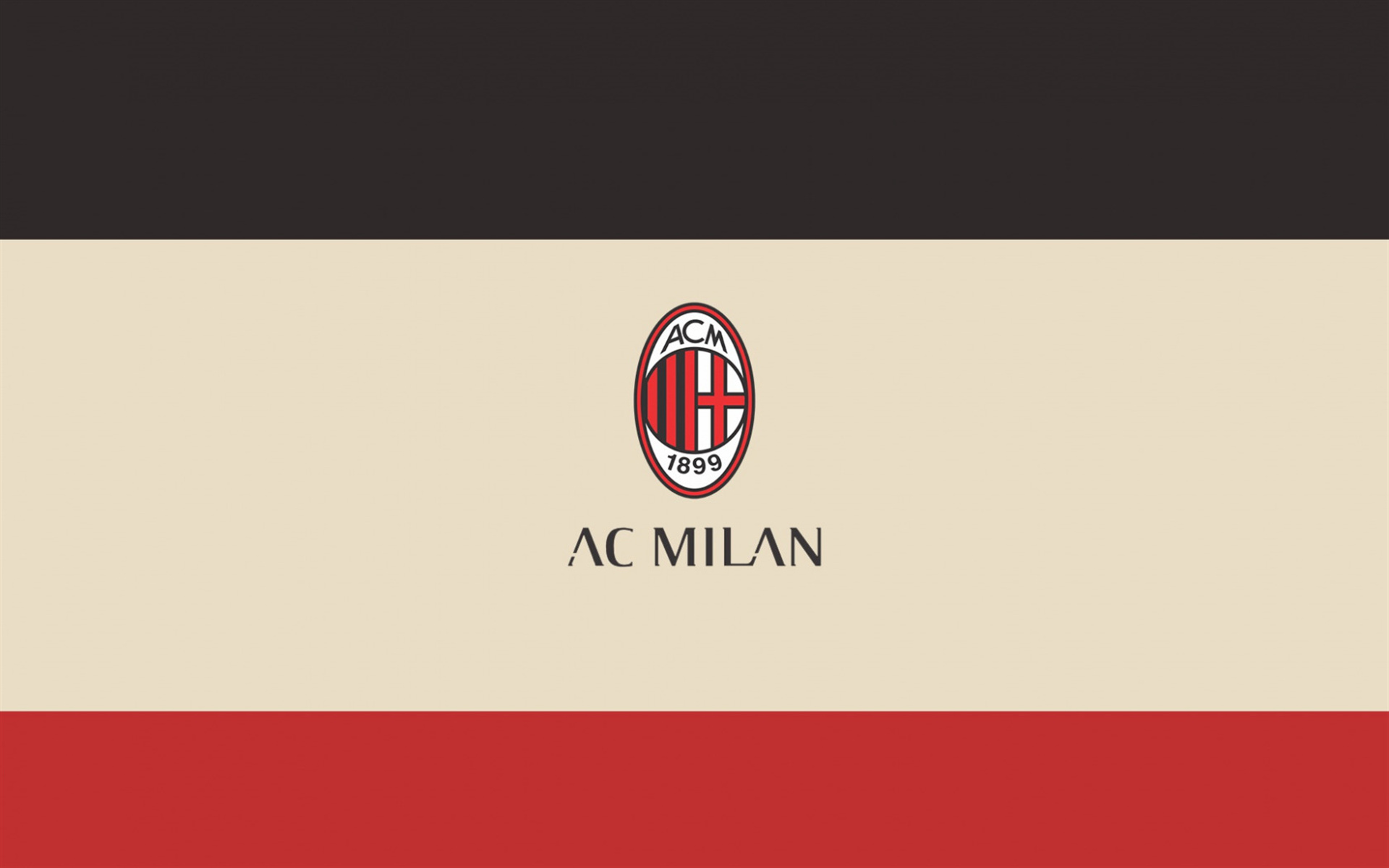 AC Milan, Minimalistic logo, Italian football club, Serie A, 1920x1200 HD Desktop