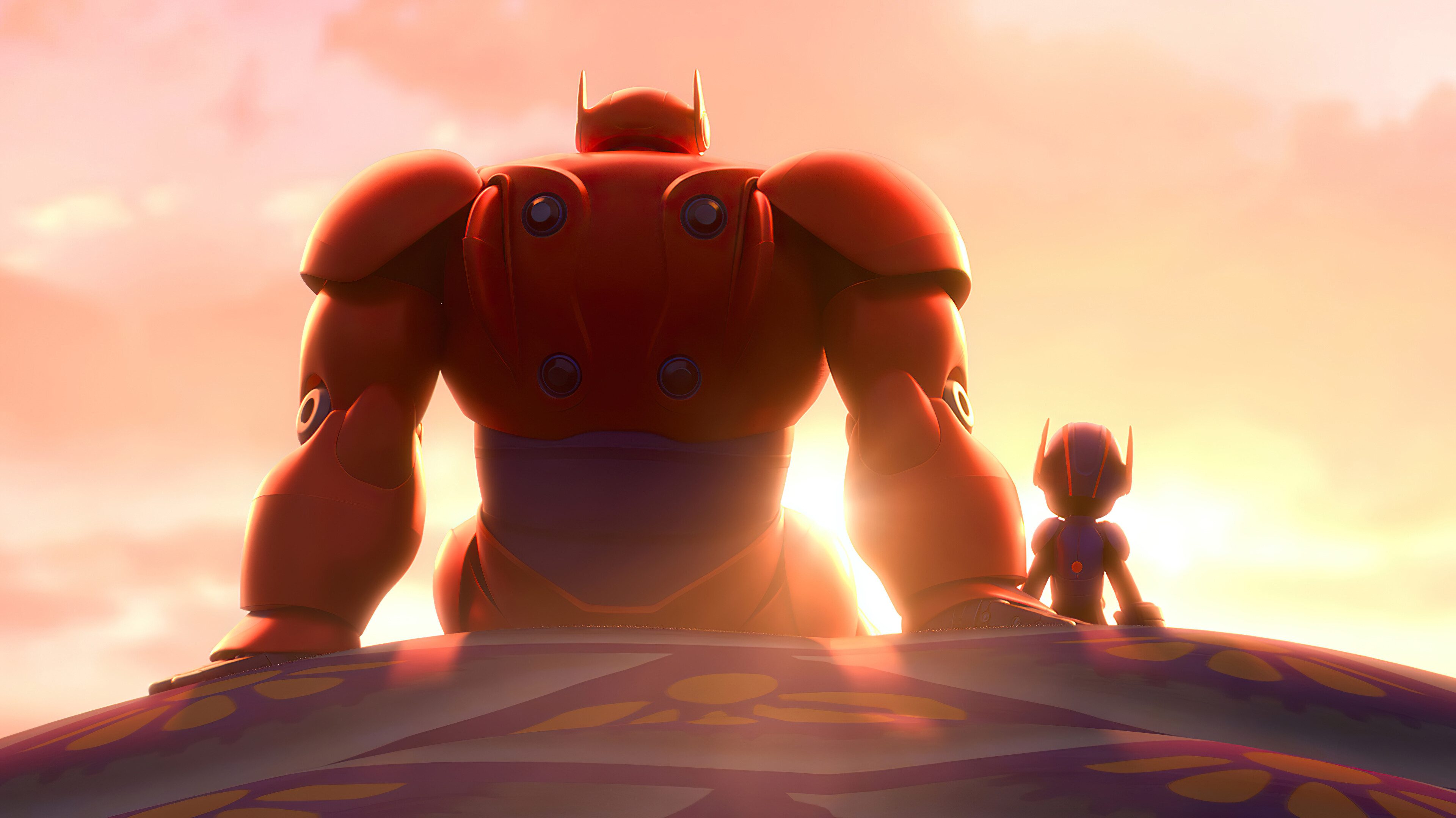 Big Hero 6: A 2014 American computer-animated superhero film produced by Walt Disney Animation Studios. 3840x2160 4K Wallpaper.