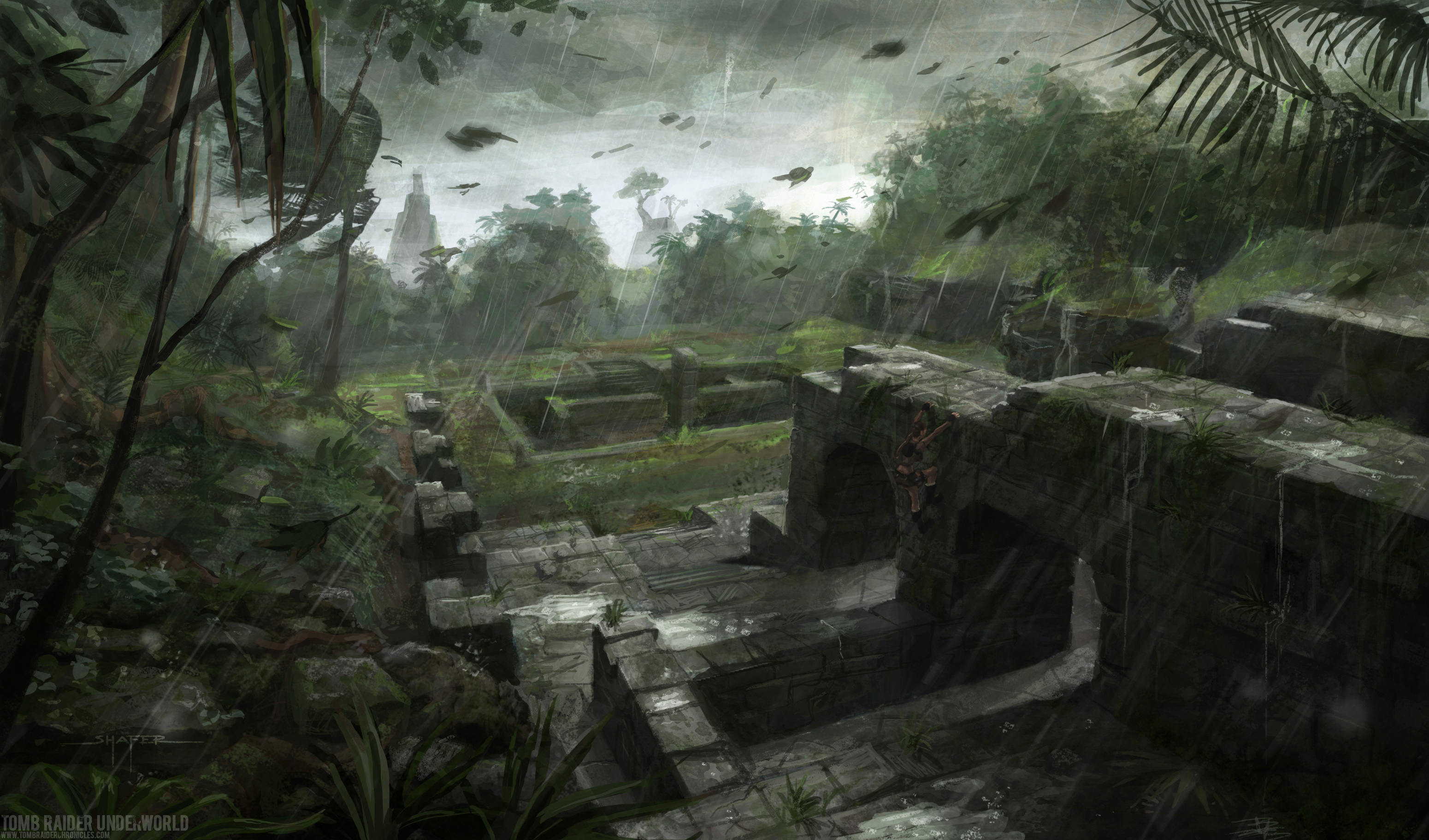 Tomb Raider: Underworld, Conceptual artwork, Creative designs, Intriguing visuals, 3100x1830 HD Desktop