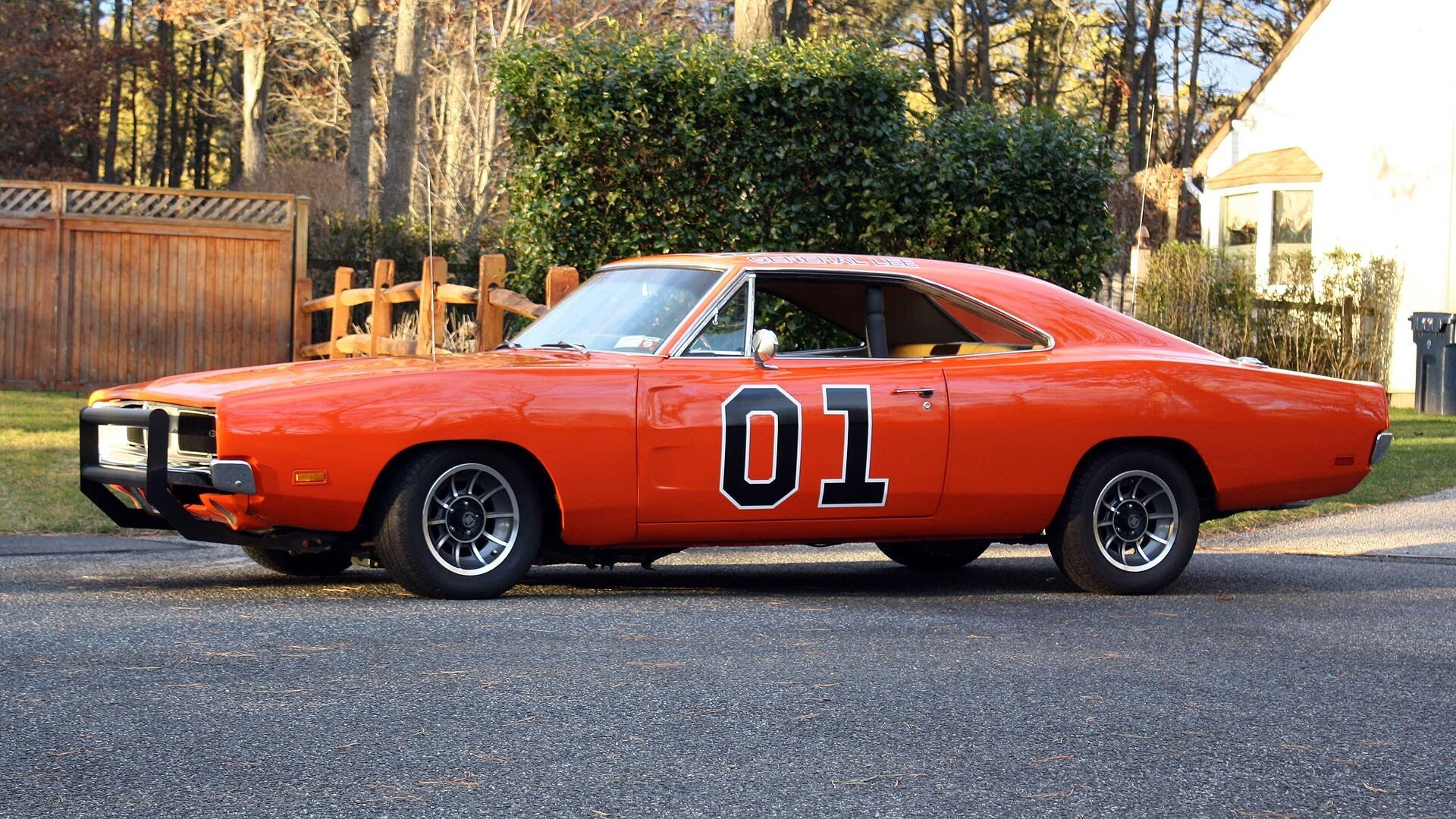 General Lee Car: A vintage Hot Rod, Charger, Dukes of Hazzard, The General Lee's distinctive insignia. 1920x1080 Full HD Wallpaper.