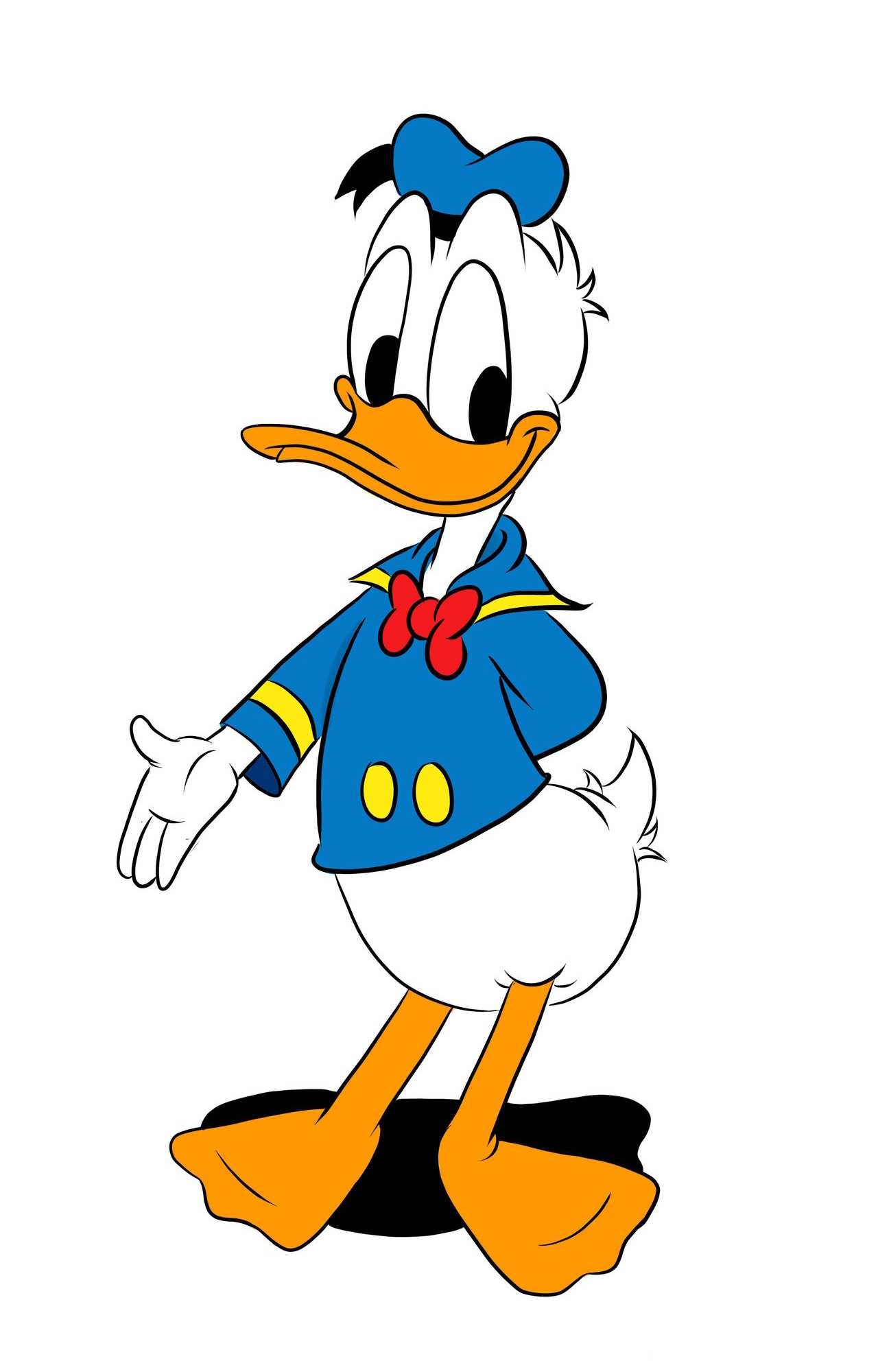 Donald Duck: Earned a star on the Hollywood Walk of Fame. 1280x2000 HD Background.