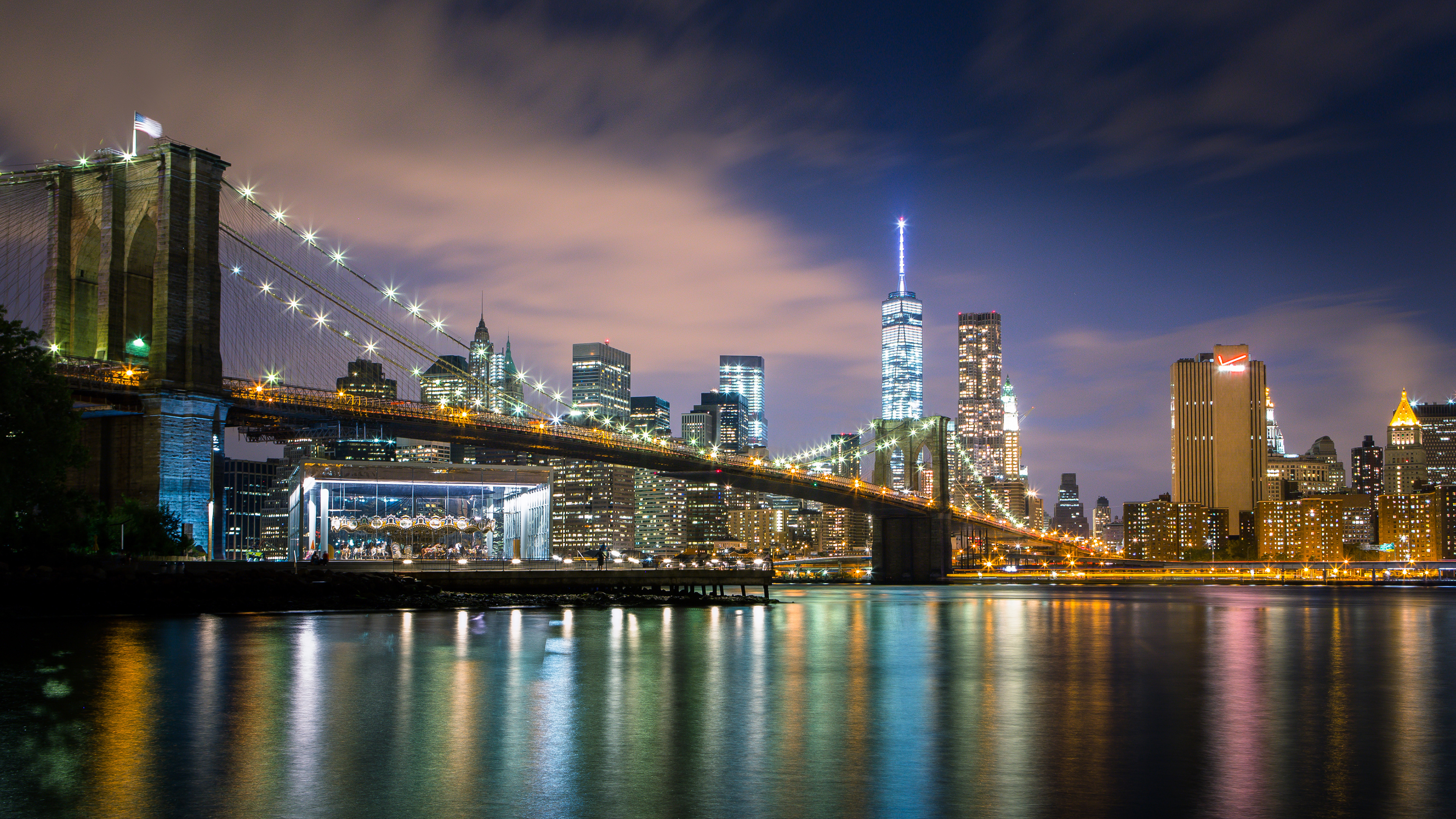 Brooklyn Bridge, 4k ultra HD, Wallpaper background, Image, 3840x2160 4K Desktop
