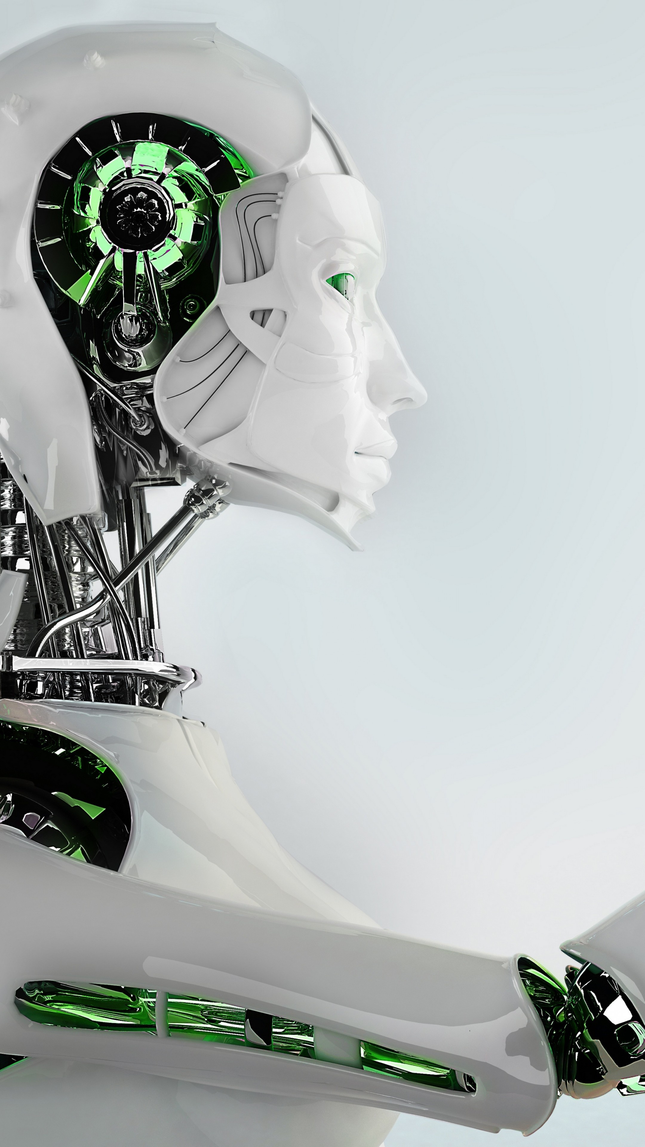 Robot: Female android, Humanlike, Artificial intelligence, Humanoid. 2160x3840 4K Wallpaper.