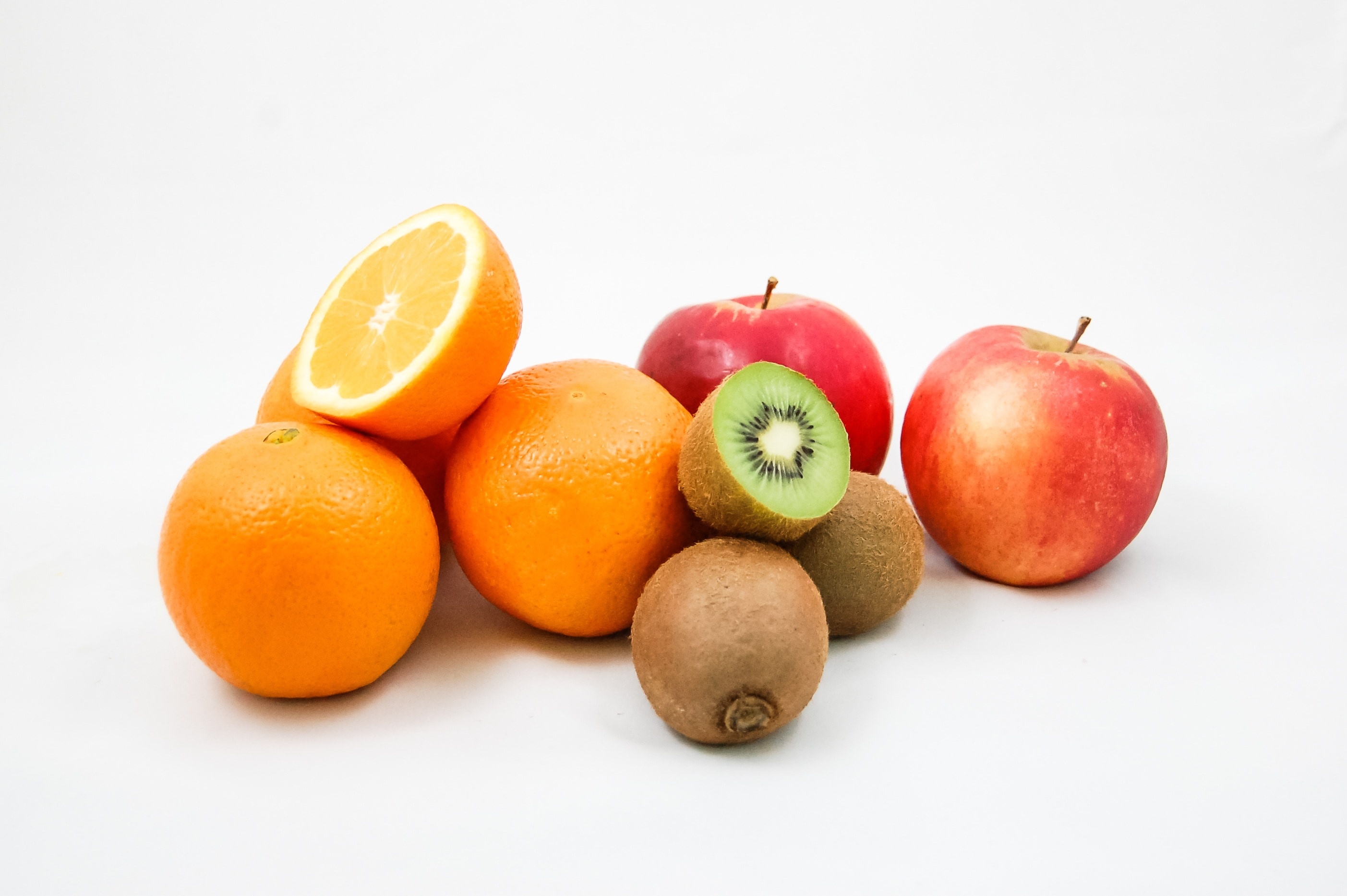 Apple, Orange, Kiwi, Fresh image, 2810x1870 HD Desktop