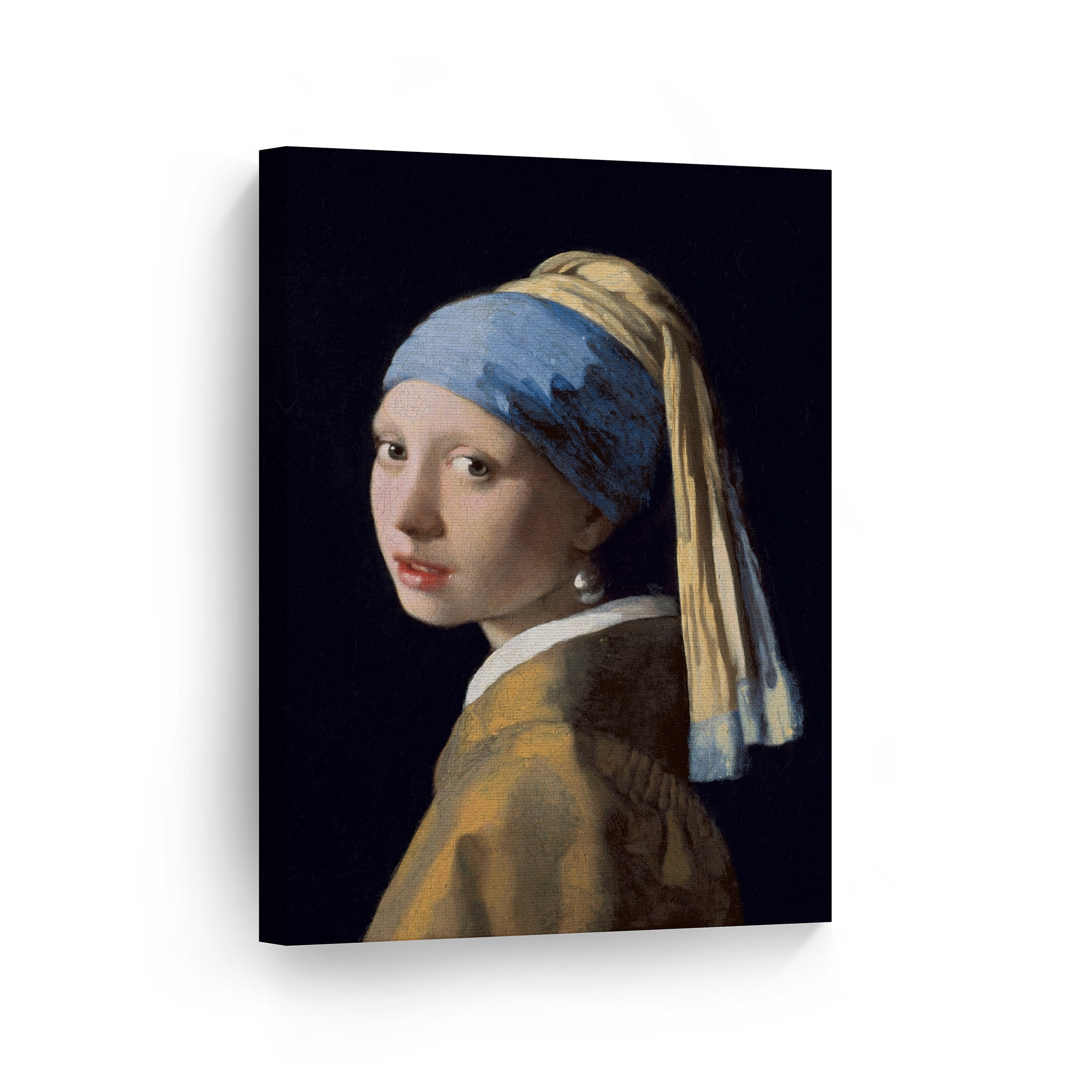 Smile art design, Girl with a Pearl Earring, Johannes Vermeer, Canvas print, 2050x2050 HD Phone