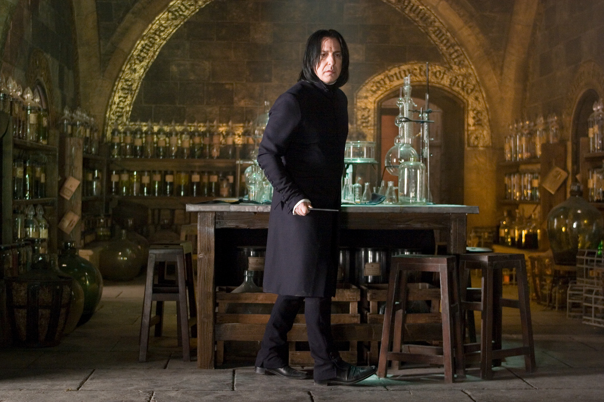 Severus Snape: Was a skilled potion maker and invented many of his own potions. 2110x1410 HD Background.