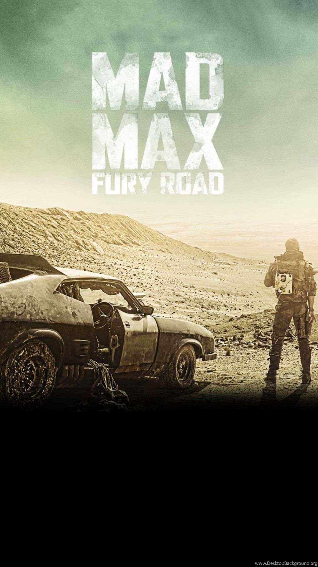 Mad Max: Fury Road: Praised for its central themes of vengeance, solidarity, and strong feminist themes, 2015, Action film. 1080x1920 Full HD Background.