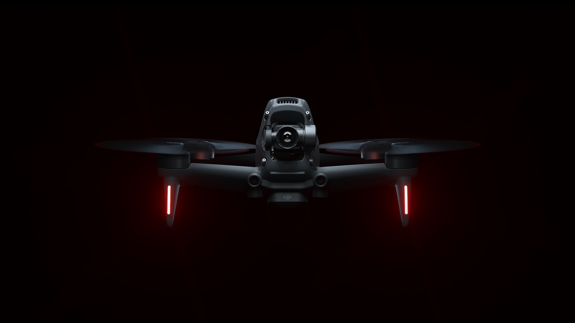 Drone: DJI FPV, Flying, An unmanned helicopter that has four rotors. 1920x1080 Full HD Background.