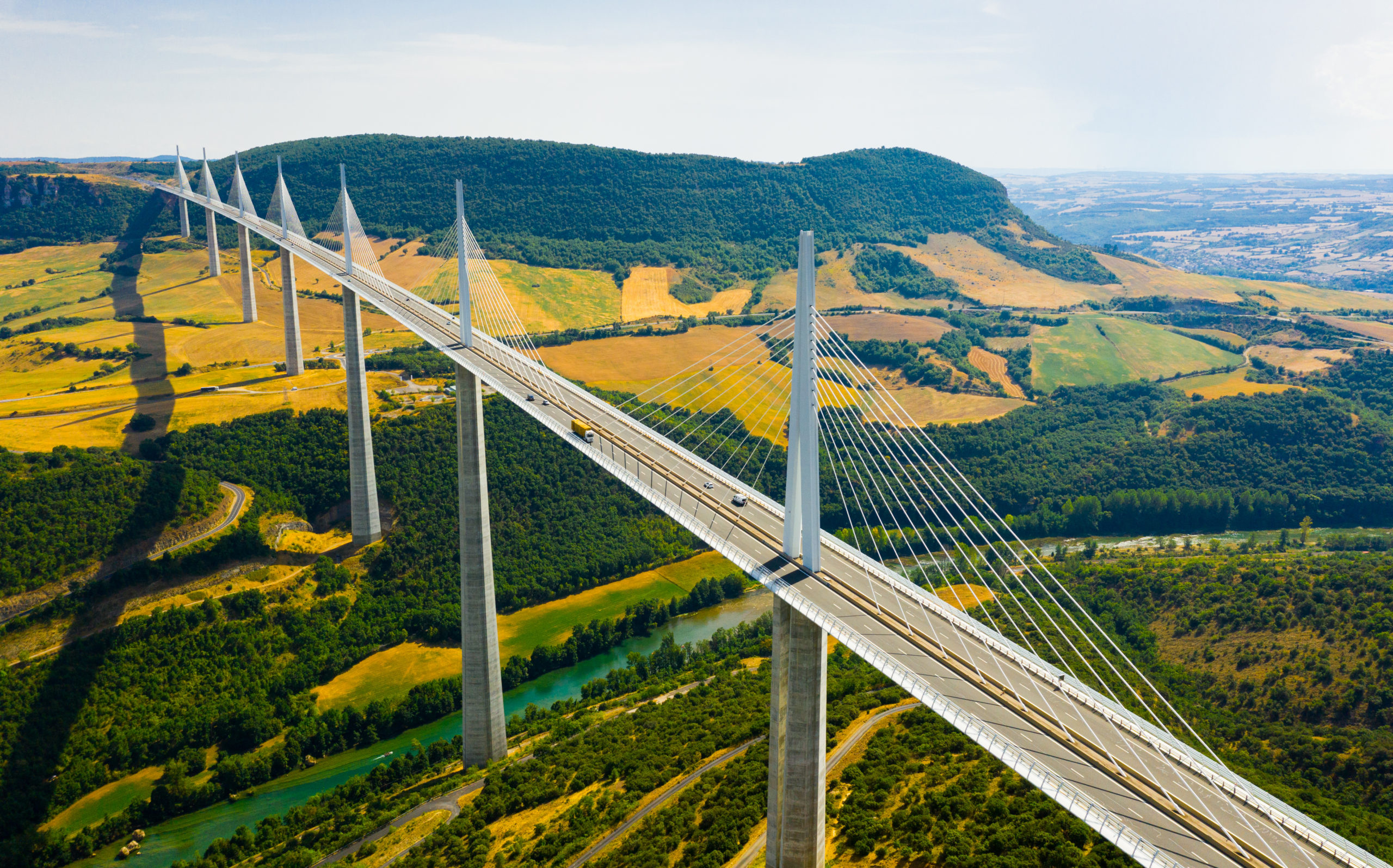 Millau Bridge, Breathtaking Pyrenees, Motorcycle adventures, Tour de France, 2560x1600 HD Desktop