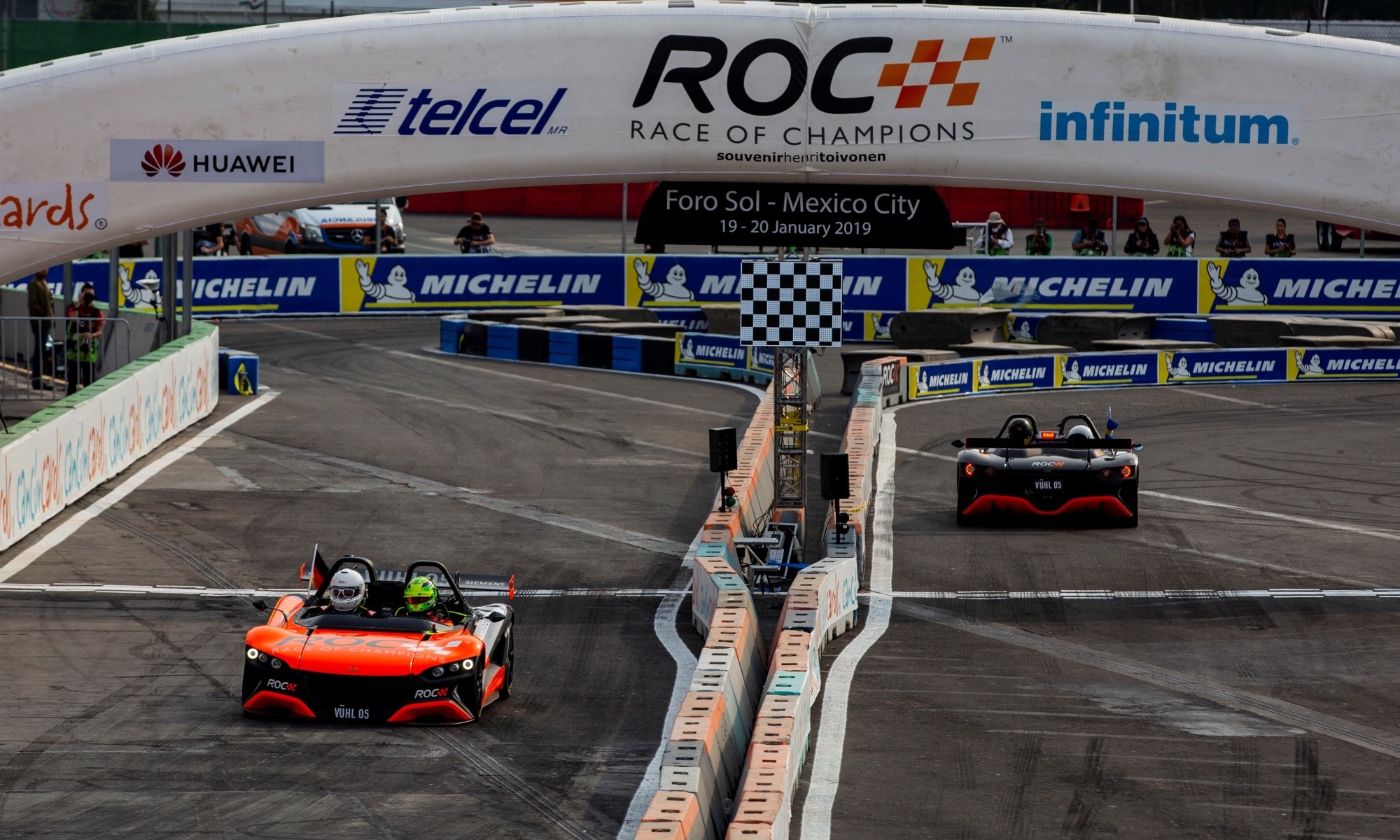 Race of Champions (ROC): The annual race, Podium ROC Nations Cup Mexico 2019, Head-to-head. 2000x1200 HD Background.