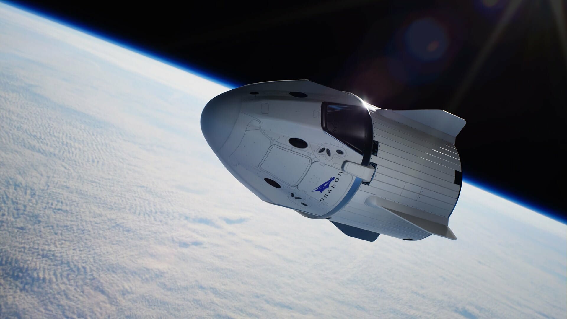 Space Tourism: Dragon 2, launches atop a Falcon 9 Block 5 rocket, Orbital travel. 1920x1080 Full HD Wallpaper.