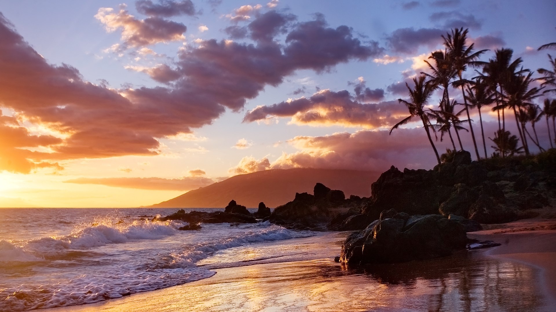 Hawaiian Islands, Tropical paradise, Beachside retreats, Exotic landscapes, 1920x1080 Full HD Desktop