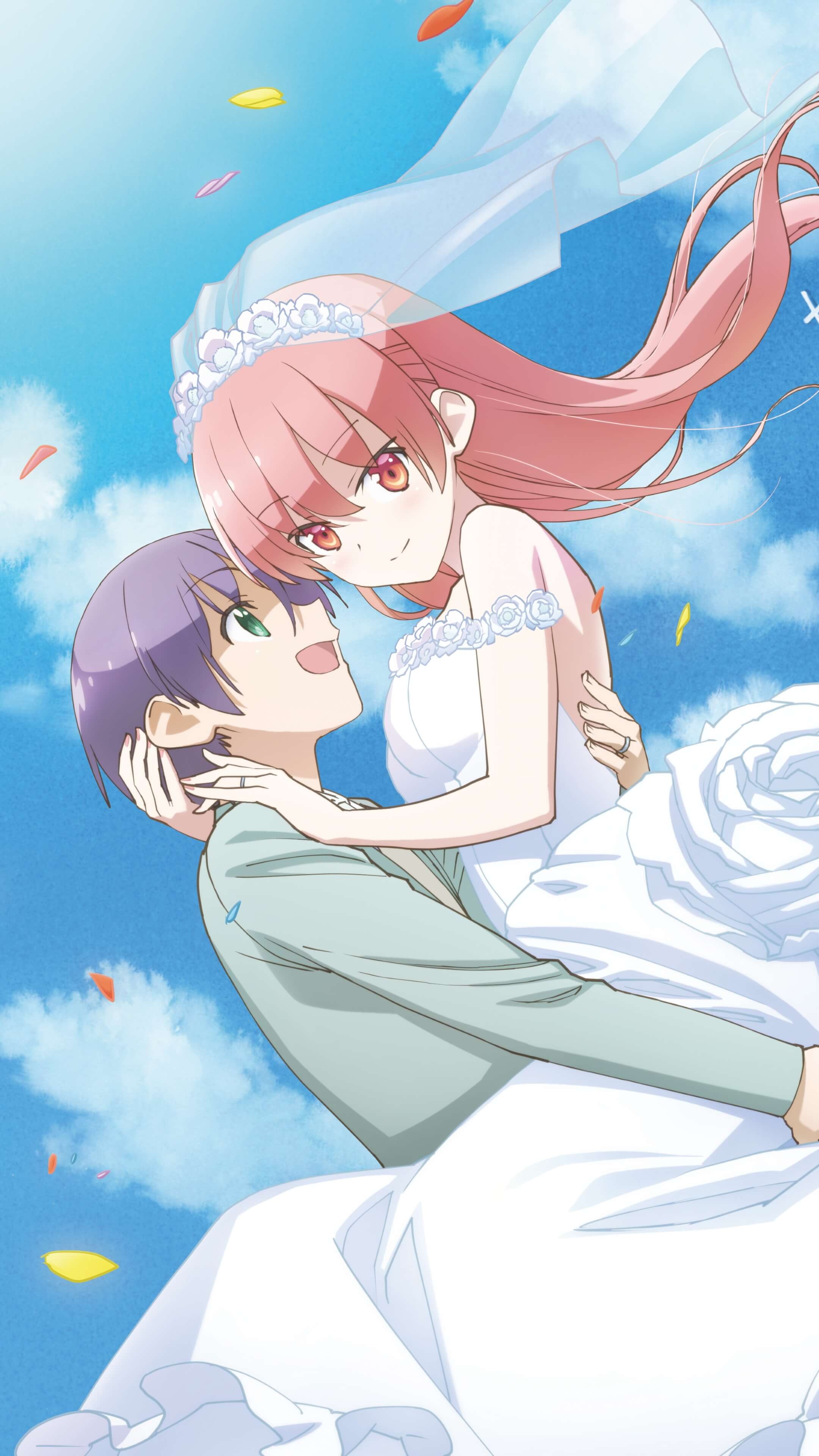 Anime romance, Tsukasa's beauty, Captivating expressions, Love blossoming, 2160x3840 4K Handy