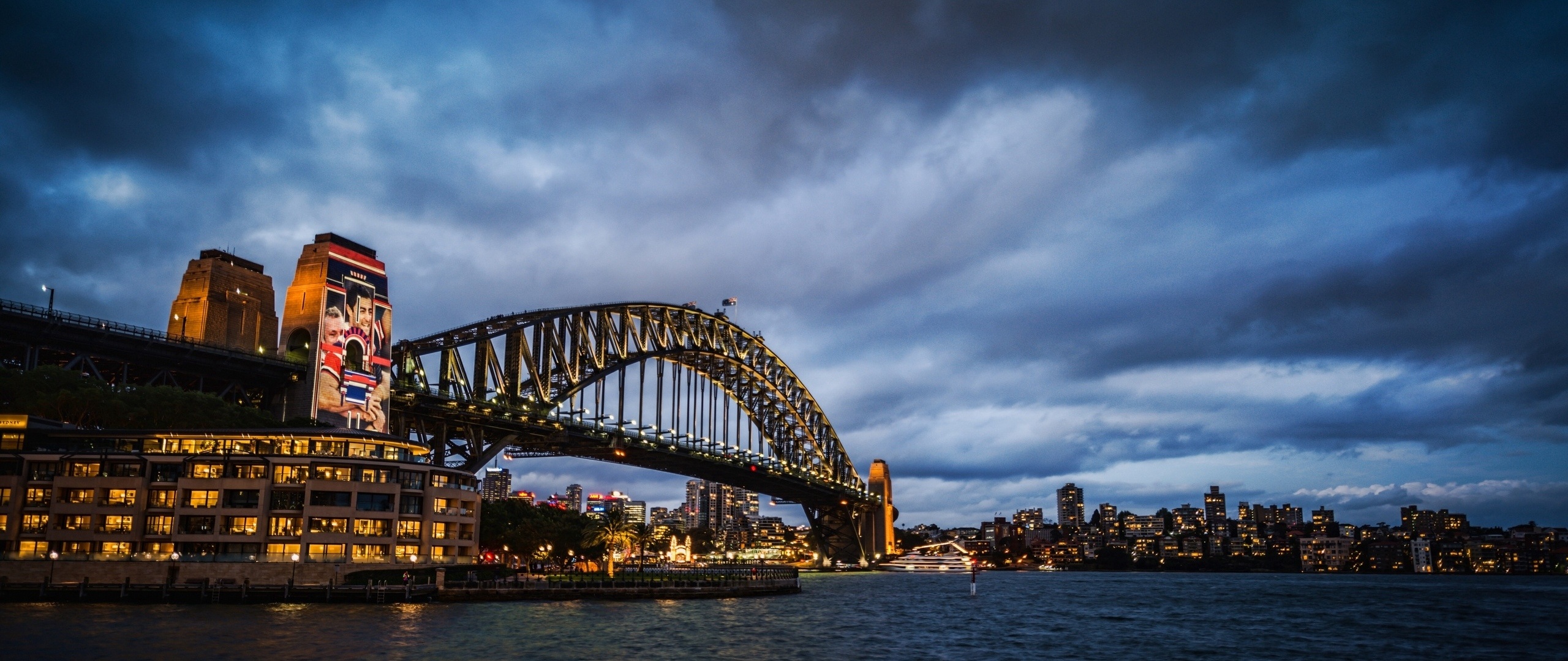 HD-Bilder der Sydney Harbour Bridge, 2560x1080 Dual Screen Desktop