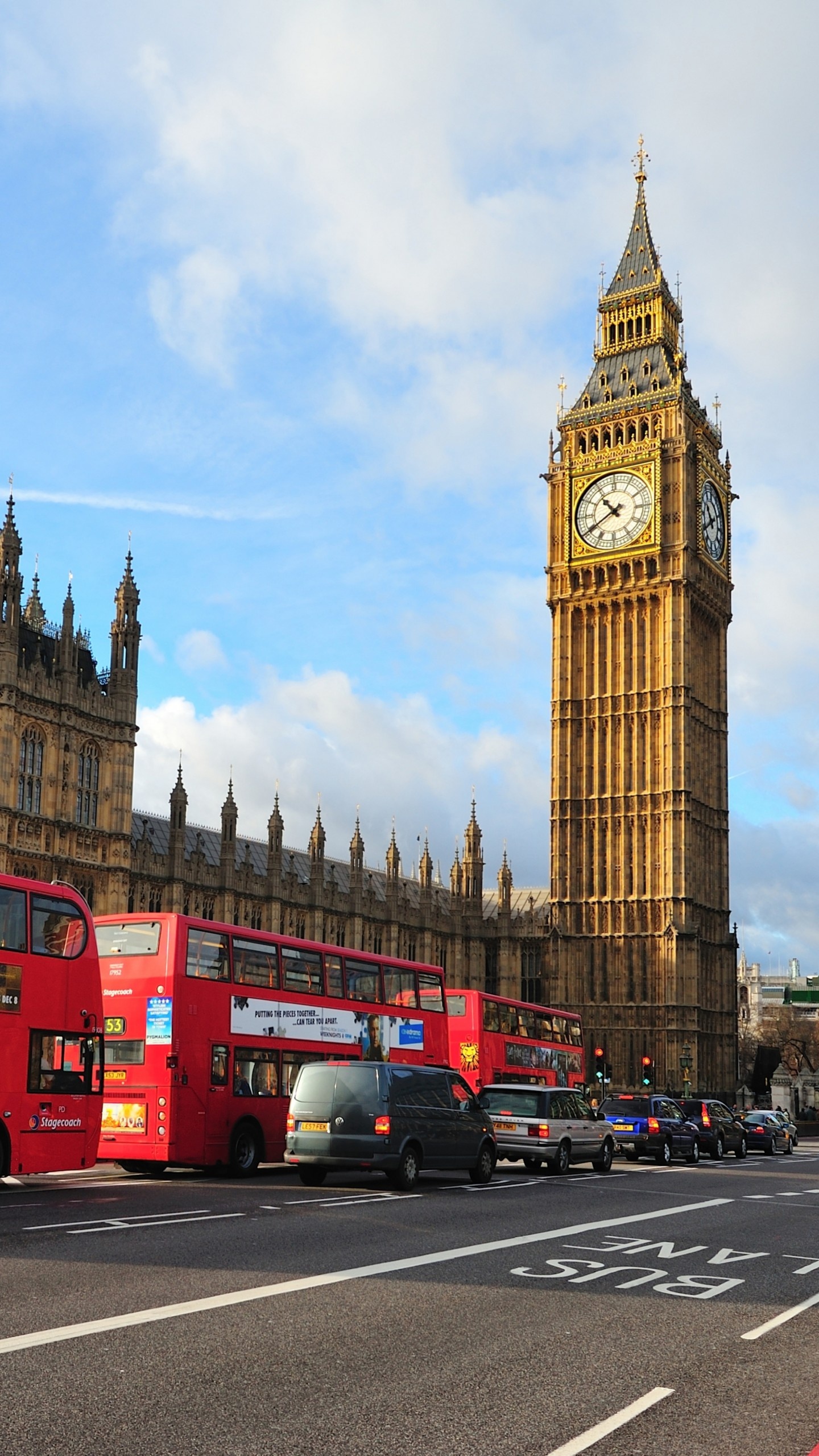 Bus, Auto, London England, Big Ben, 1440x2560 HD Phone