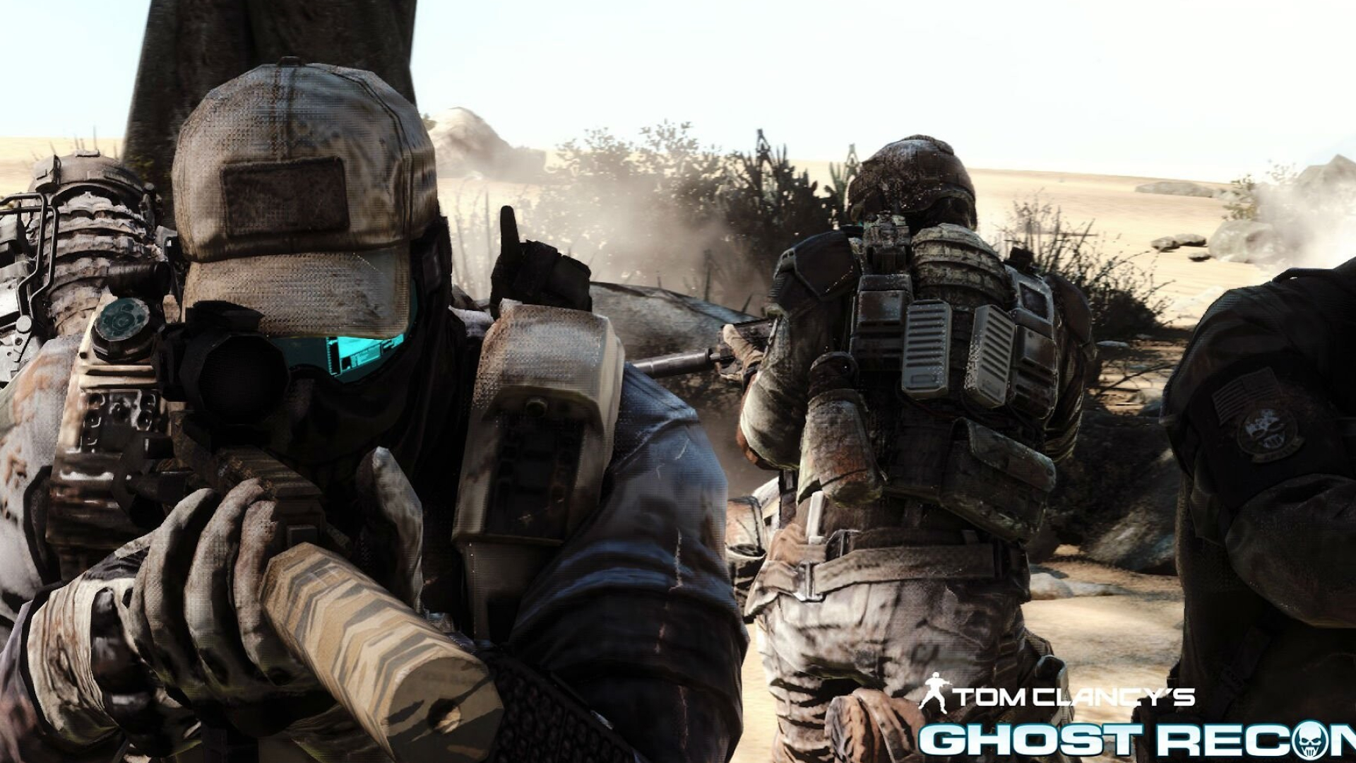 Ghost Recon: Future Soldier: A four-Man Ghosts reconnaissance squad, Military gear, Action shooter video game. 1920x1080 Full HD Wallpaper.