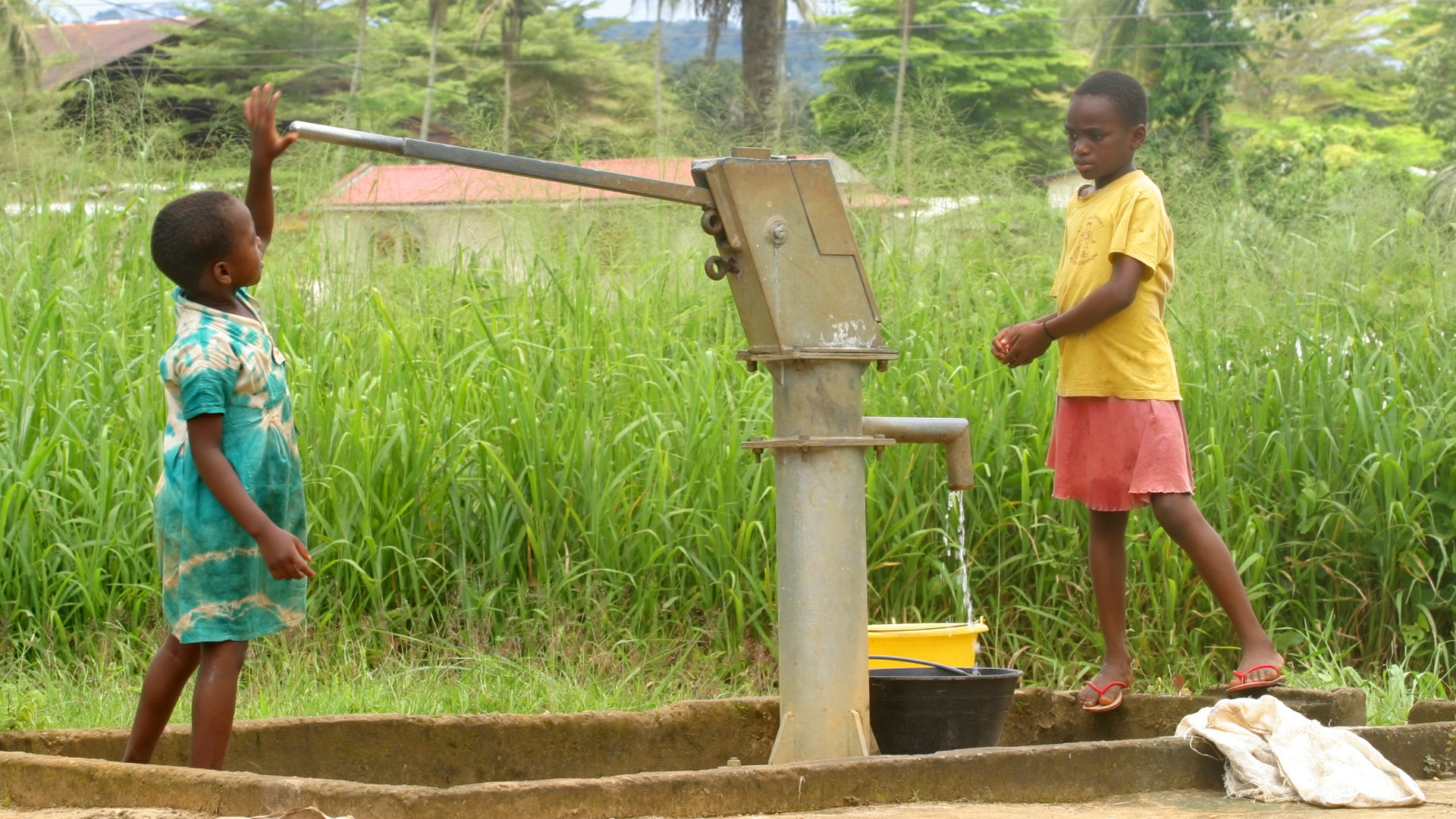 Togo sanitation, Water for all, Sustainable development, Access to clean water, 1920x1080 Full HD Desktop