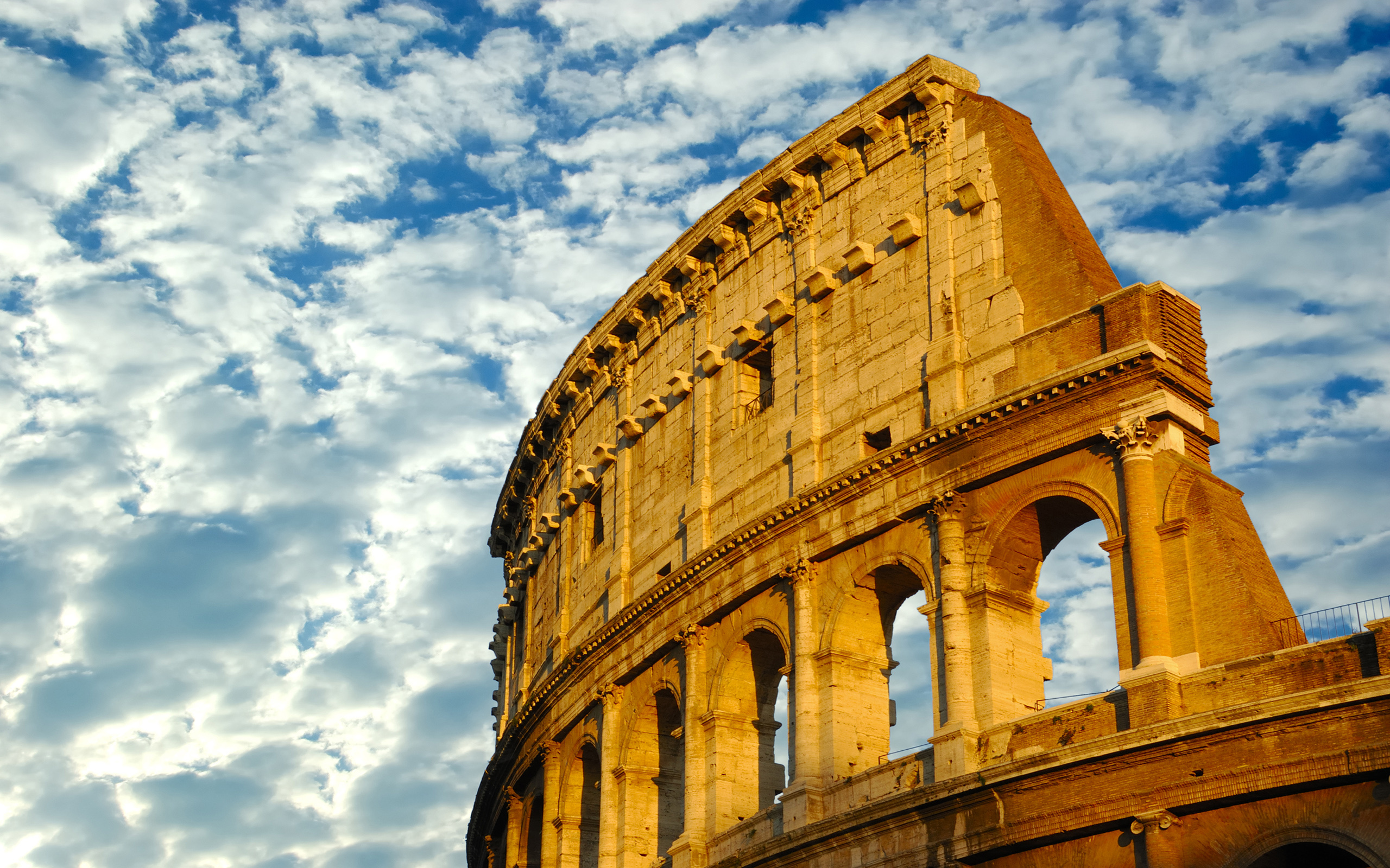 The Colosseum in Rome, Wallpaper HD, Iconic landmark, Majestic structure, 2560x1600 HD Desktop