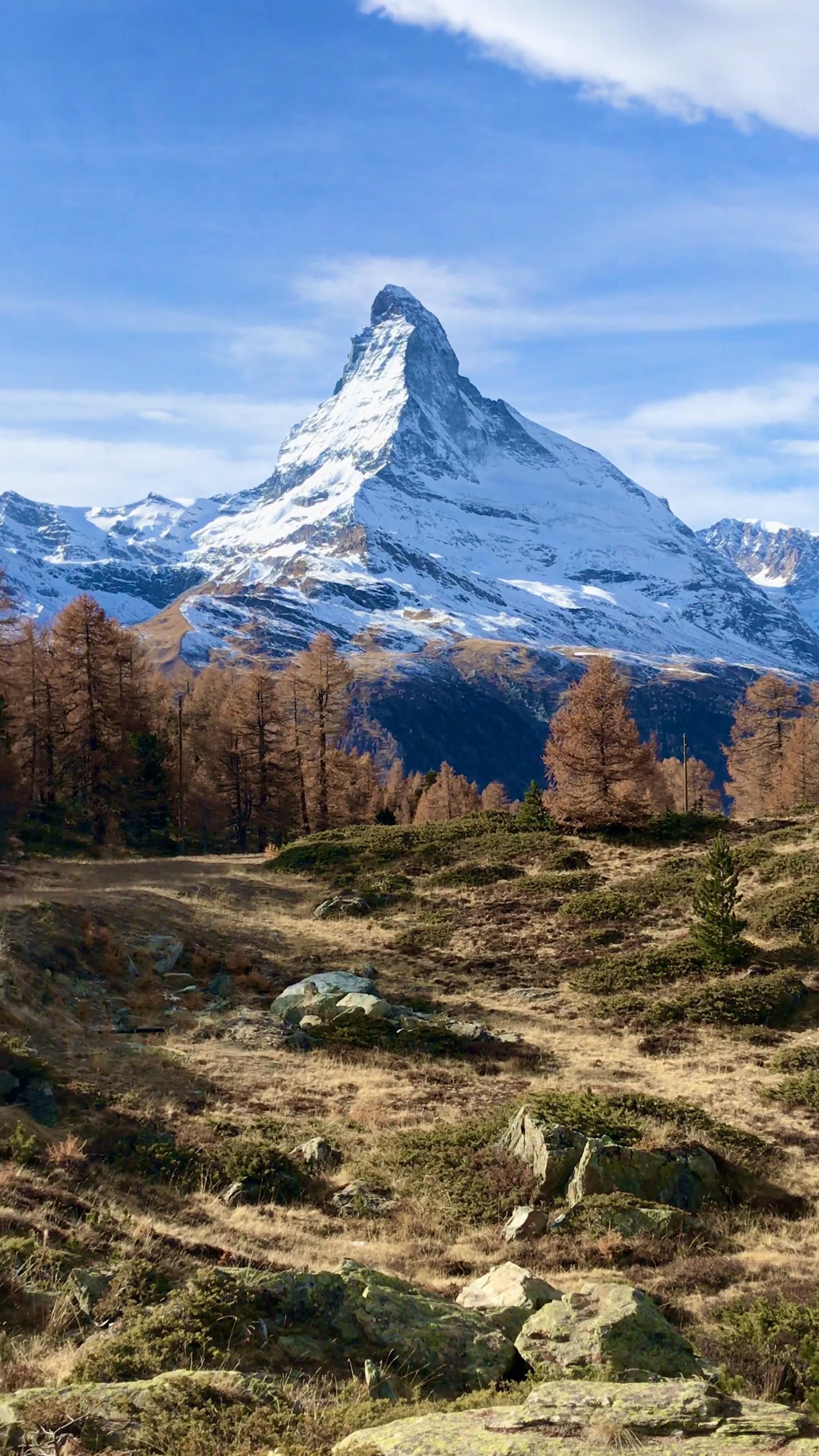 Switzerland bucket list, Matterhorn video, Autumn hiking, Swiss alpine beauty, 2160x3840 4K Handy