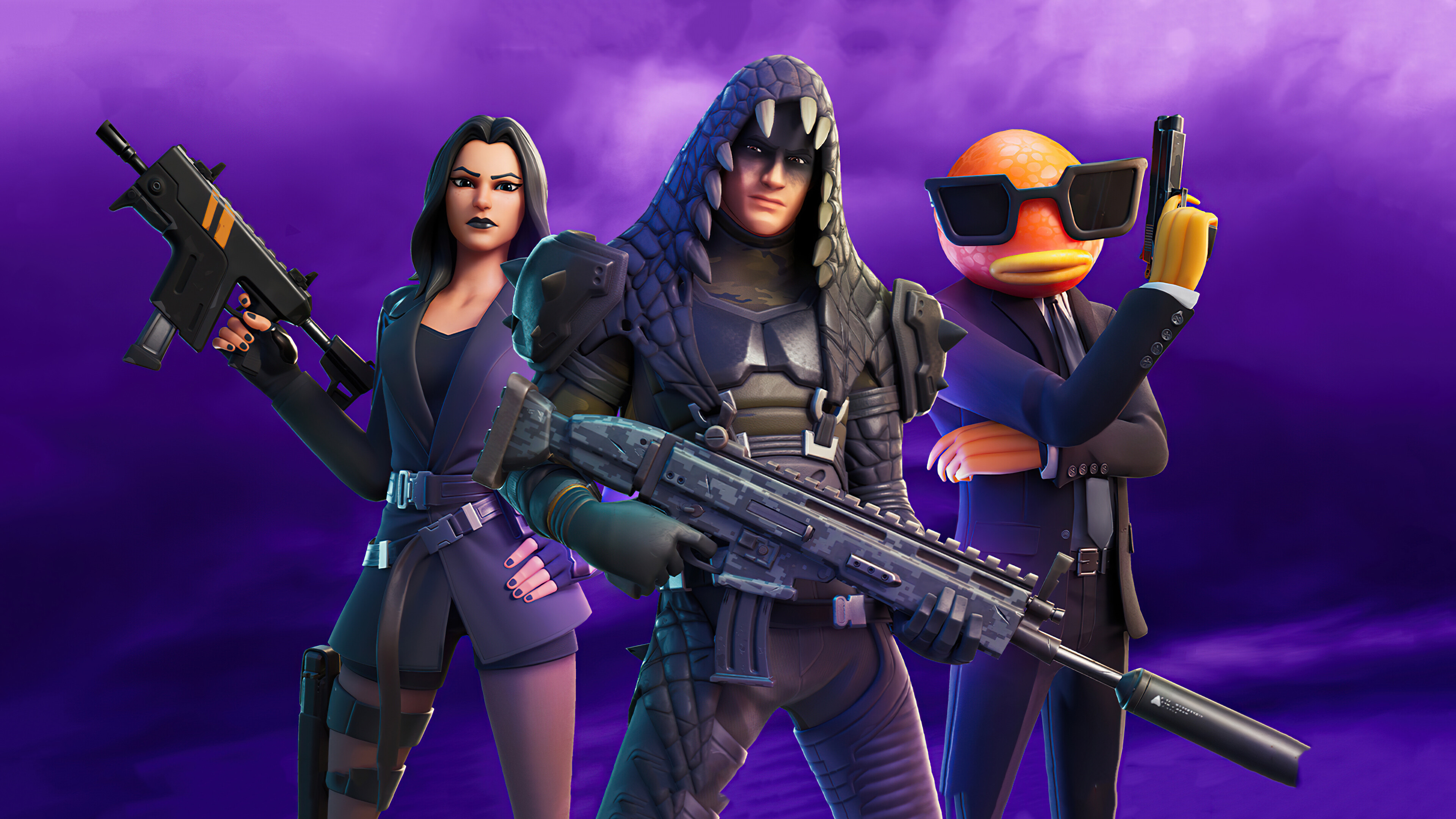 Fortnite: A survival-based shooter which has amassed enormous popularity amongst gamers. 3840x2160 4K Wallpaper.