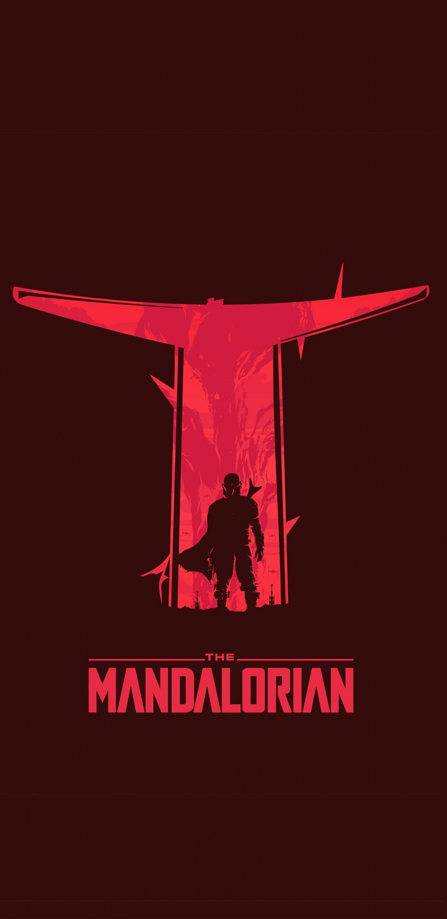 The Mandalorian: Minimal, TV show, 2020, Poster, Djarin. 1440x2960 HD Background.