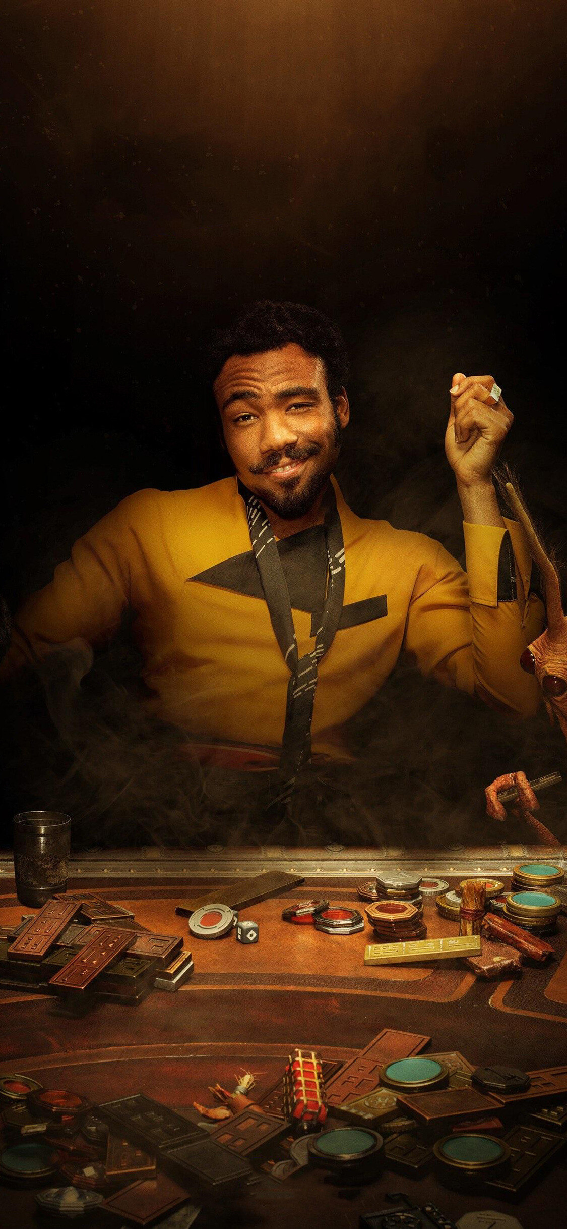 Donald Glover: Played Lando Calrissian in Solo: A Star Wars Story (2018). 1130x2440 HD Wallpaper.