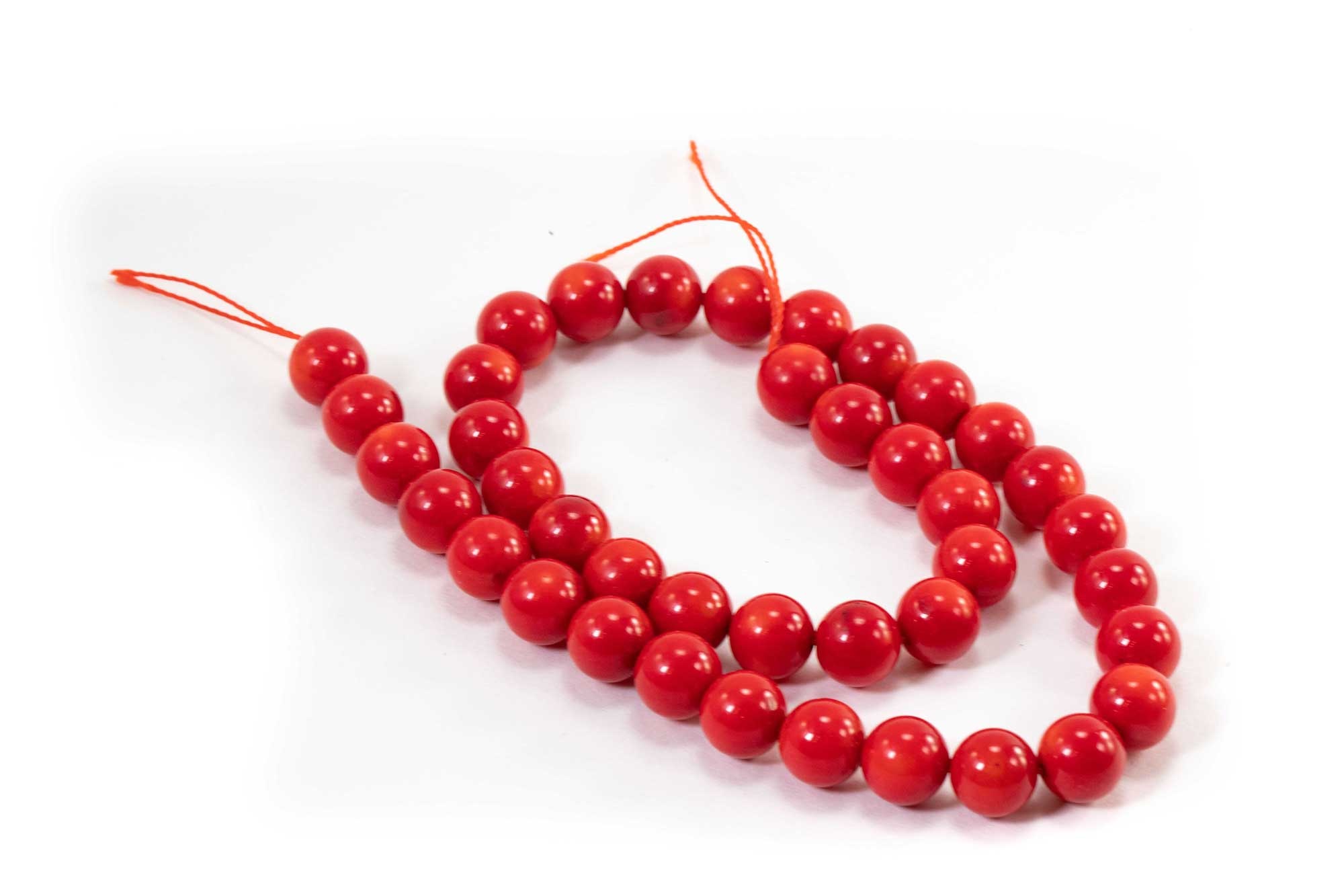 Red Coral Beads 8 mm or 10 mm - Crystal Dreams World 2000x1340