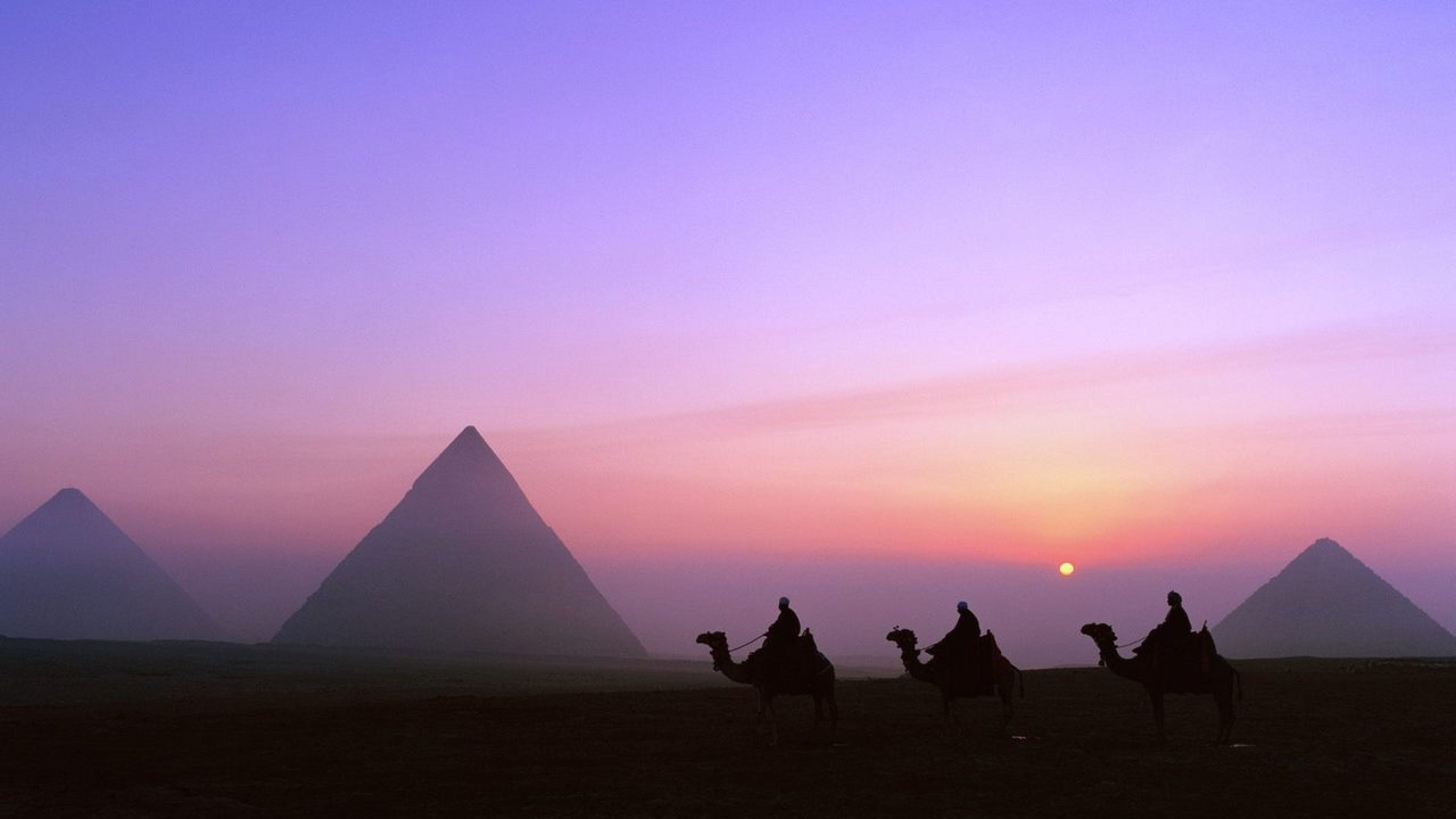 Egyptian pyramids, Ancient civilization, Historical landmarks, Architectural wonders, 3840x2160 4K Desktop