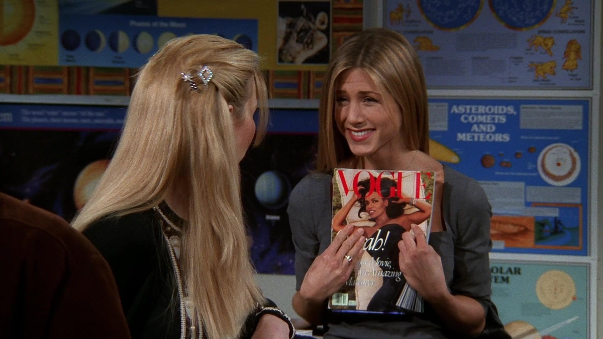Rachel Green from Friends, Jennifer Aniston's Vogue magazine cover, The One with Ross' Sandwich, 1998, 1920x1080 Full HD Desktop