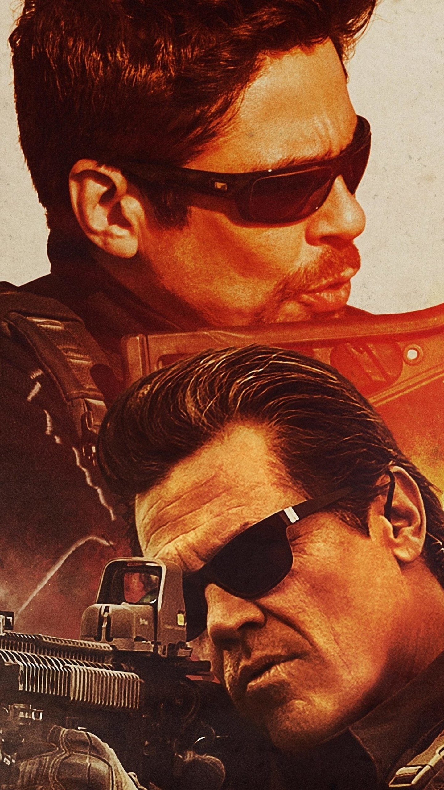 Josh Brolin, Sicario: Day of the Soldado, Thrilling poster, 4K cinema, 1440x2560 HD Phone