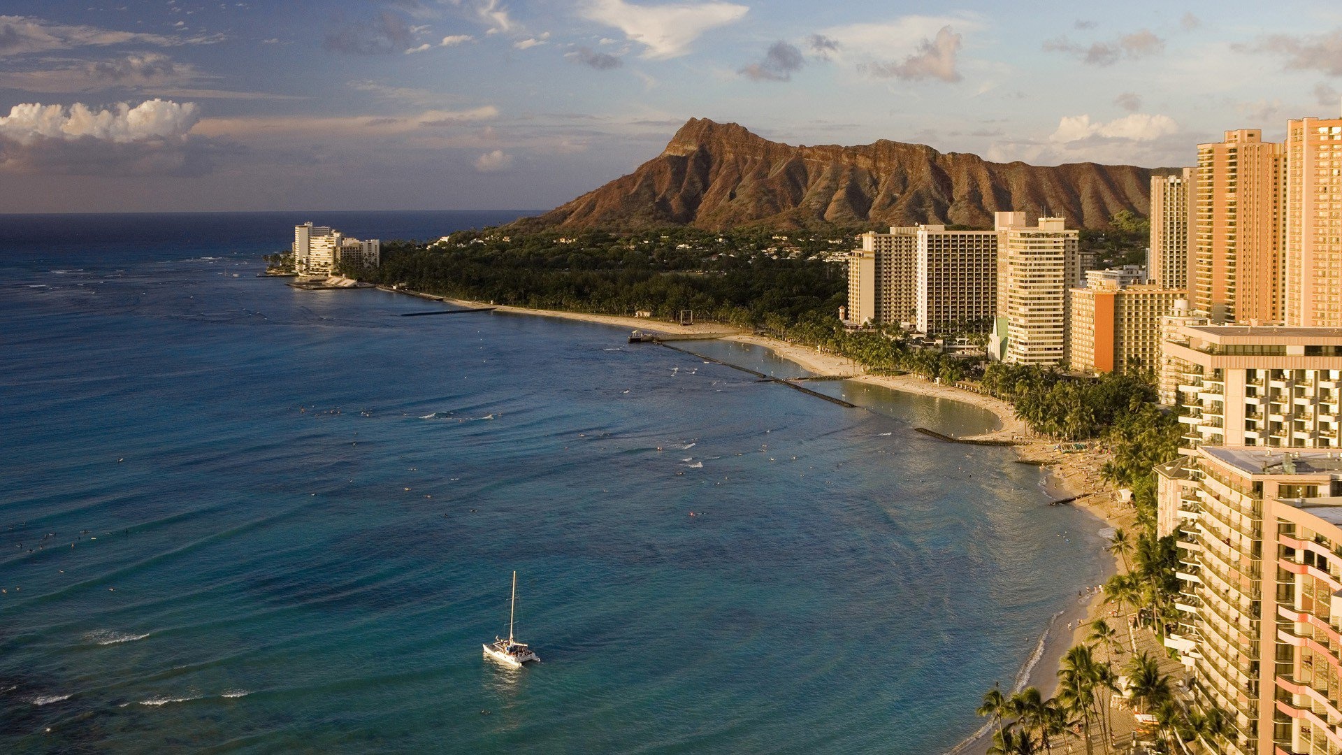 Waikiki Beach, Honolulu beauty, HD wallpaper, Travel, 1920x1080 Full HD Desktop