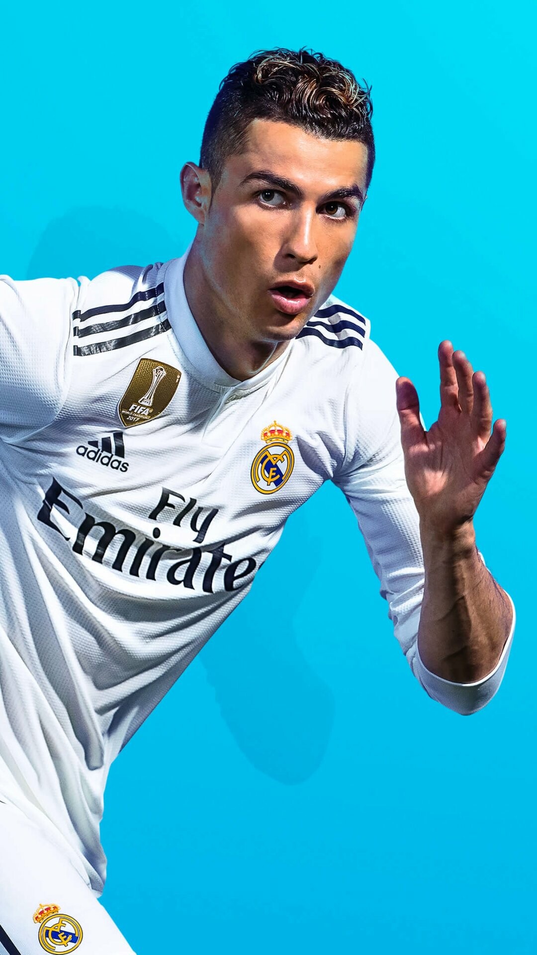 FIFA: FIFA'S most popular game mode, Ultimate Team, Ronaldo. 1080x1920 Full HD Background.