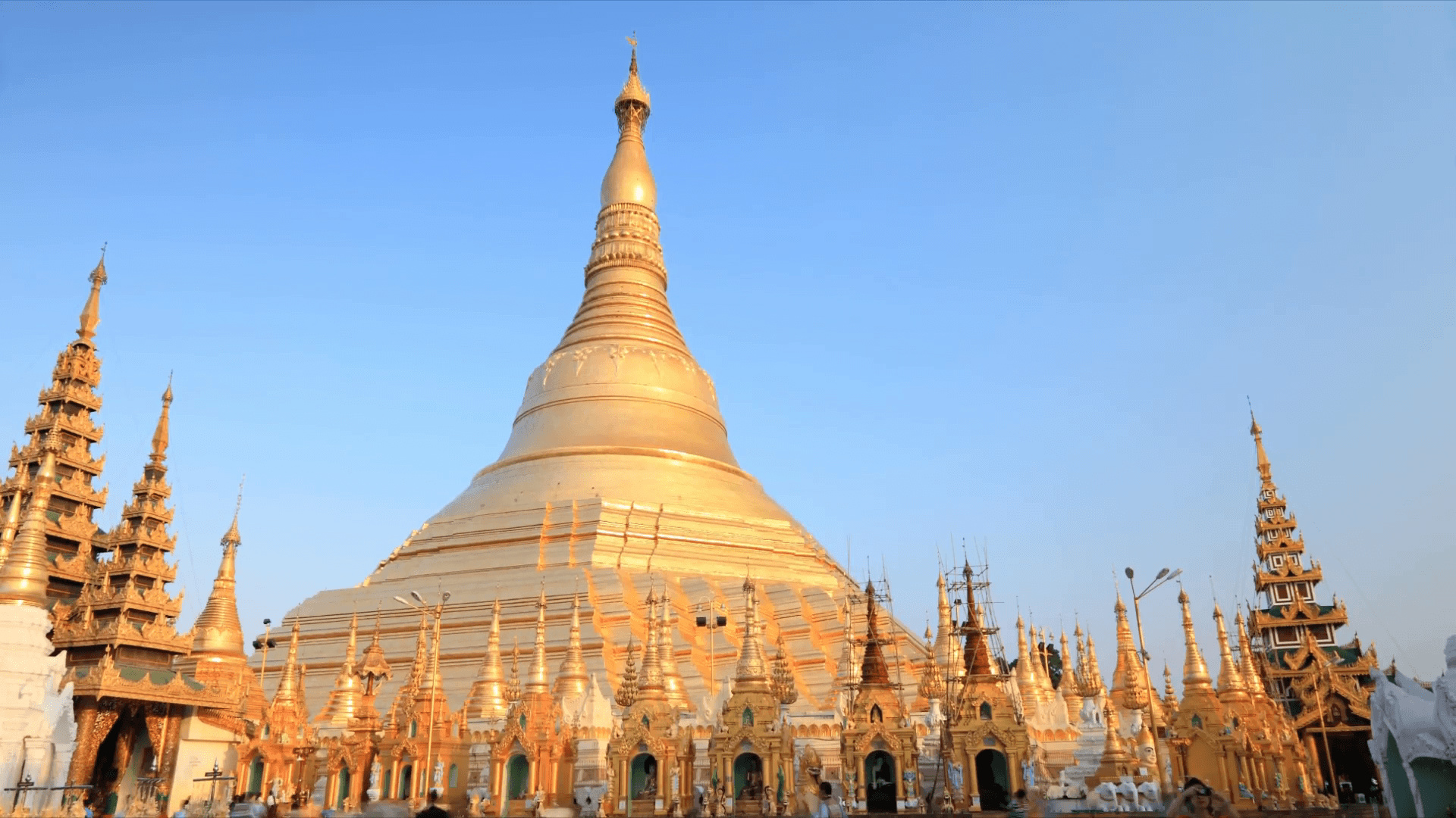 Shwedagon Pagoda, 2020 wallpapers, Broken panda, 1920x1080 Full HD Desktop