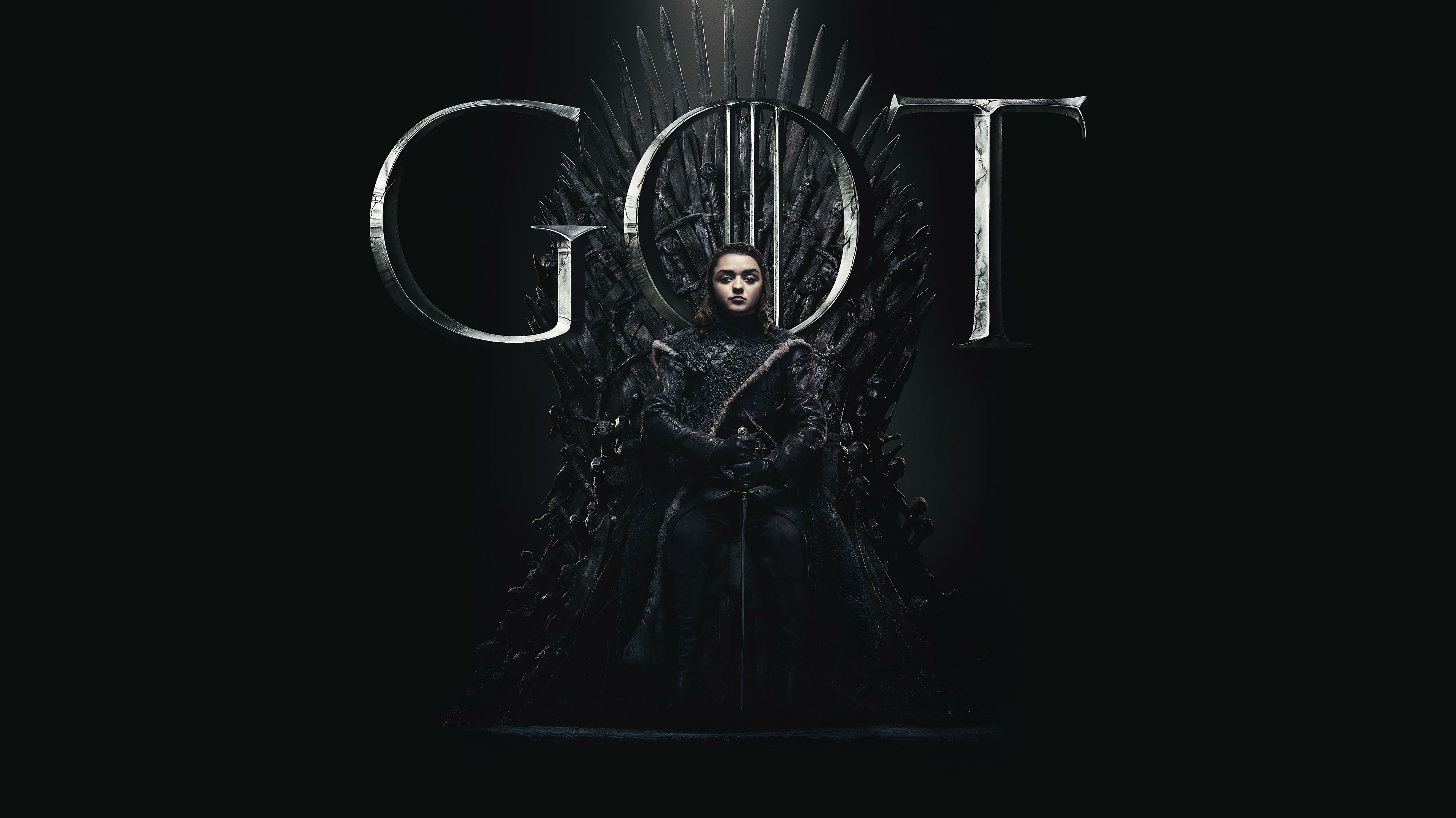Arya Stark, Game of Thrones, Season 8, 4K Wallpaper, 3840x2160 4K Desktop