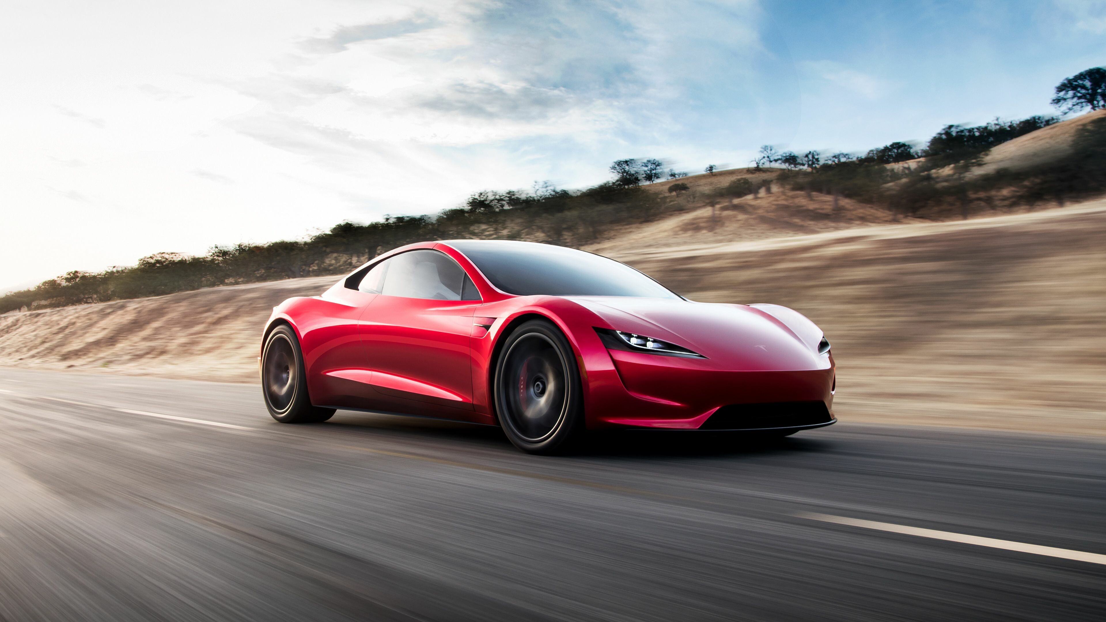 Tesla: The biggest seller of plug-in electric vehicles, Roadster 2. 3840x2160 4K Background.
