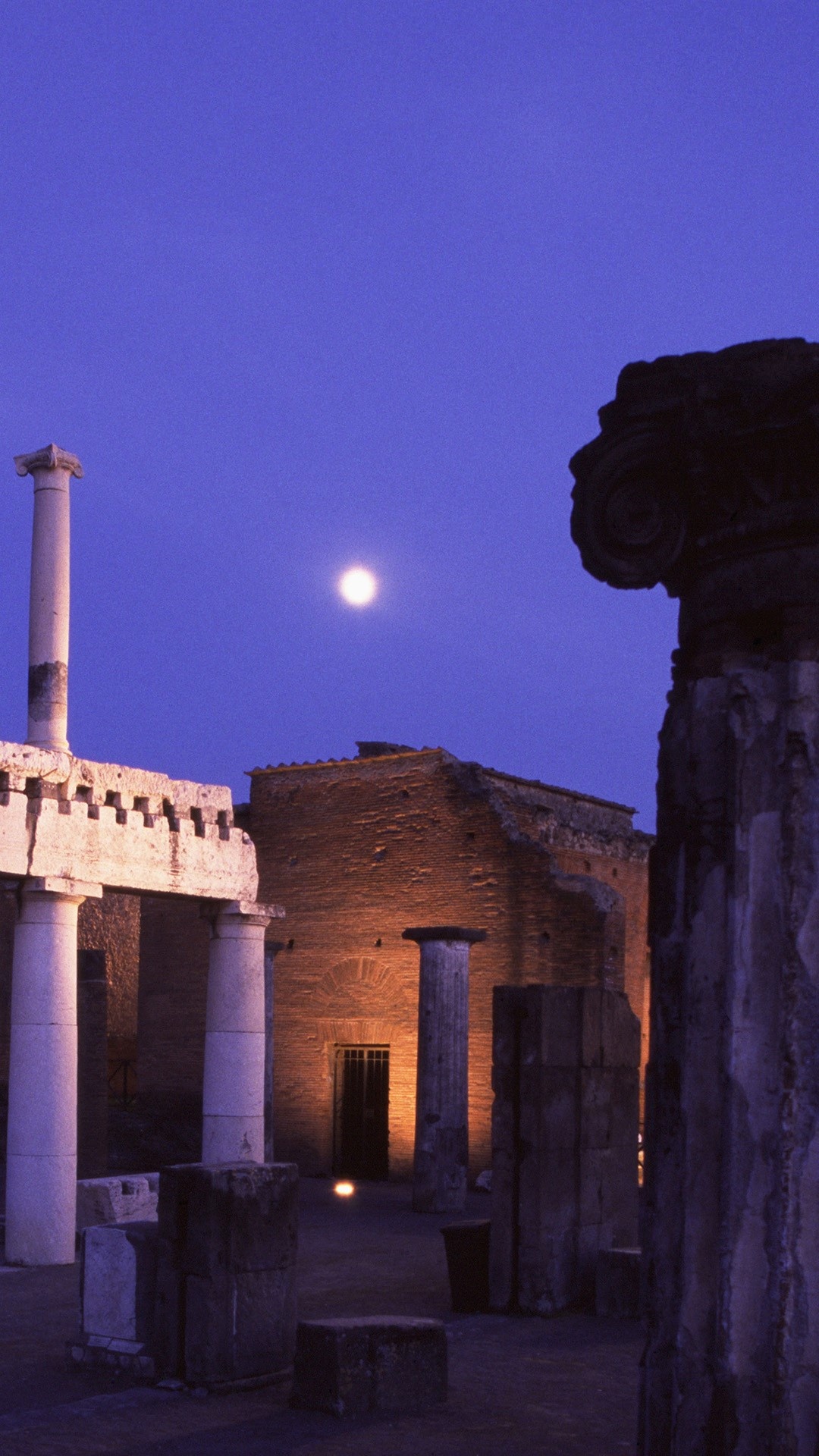 Forum of Pompeii, Archaeological site, Napoli, Campania, 1080x1920 Full HD Phone