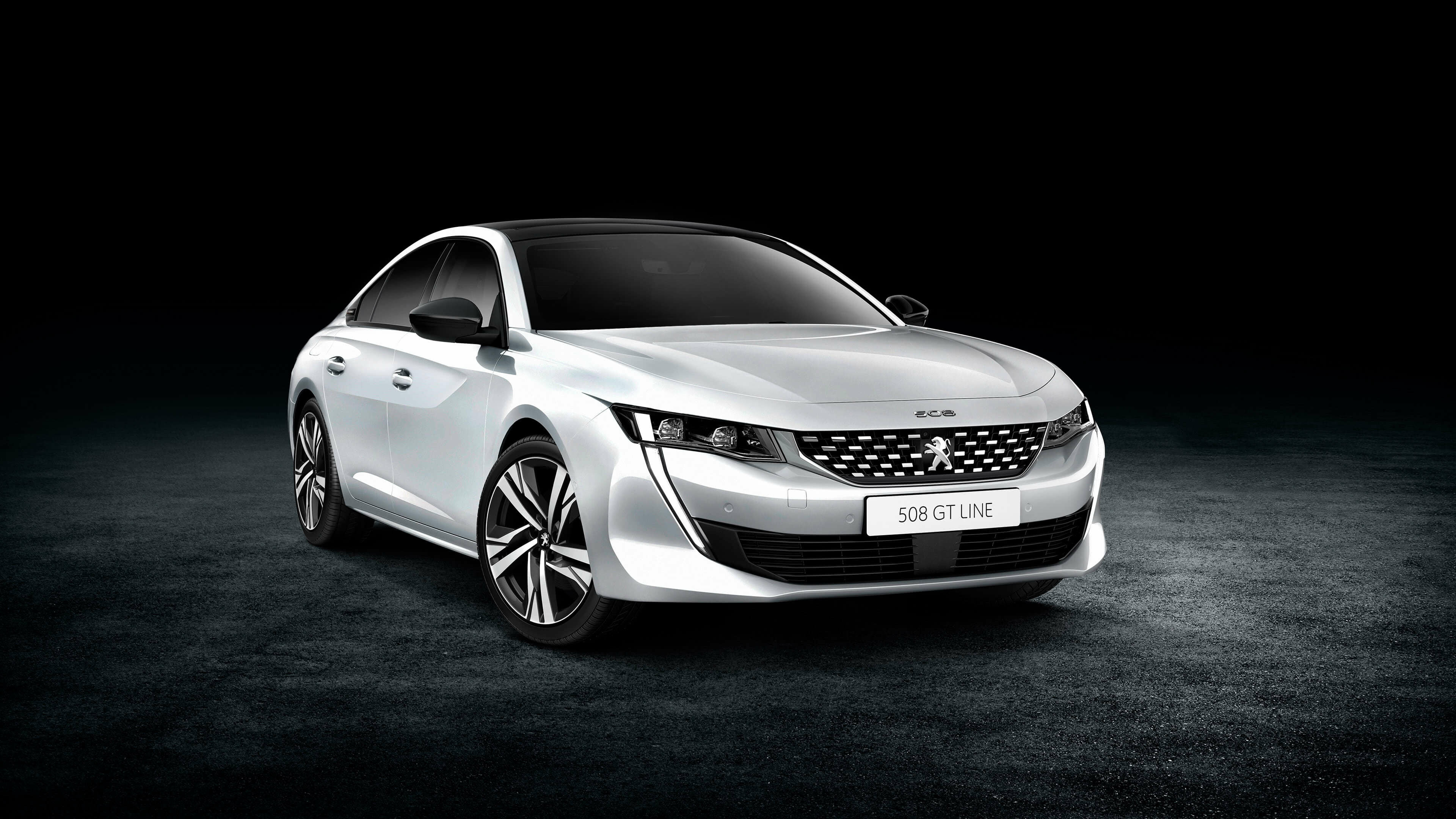 Peugeot: Model 508 GT, The French company, received six European Car of the Year awards. 3840x2160 4K Wallpaper.