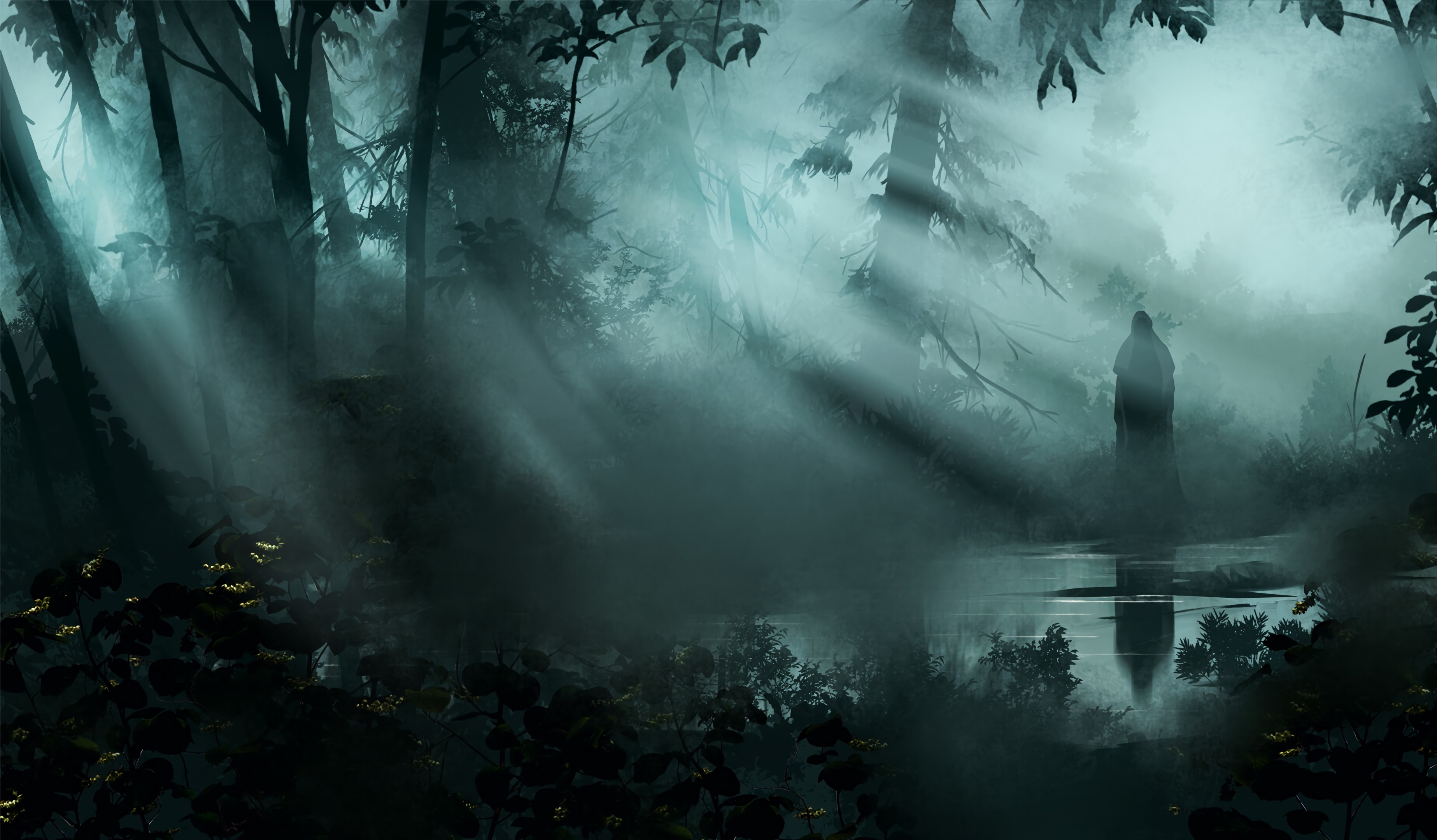 Haunted Forest, Holiday-themed, Download for free, 3700x2160 HD Desktop